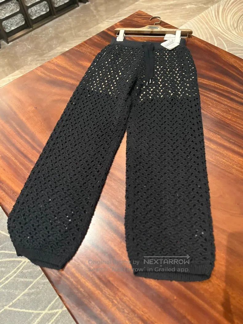 Brunello Cucinelli Brunello Cucinelli size XS Sequined black trousers Size 42" / US 20 - 1 Thumbnail