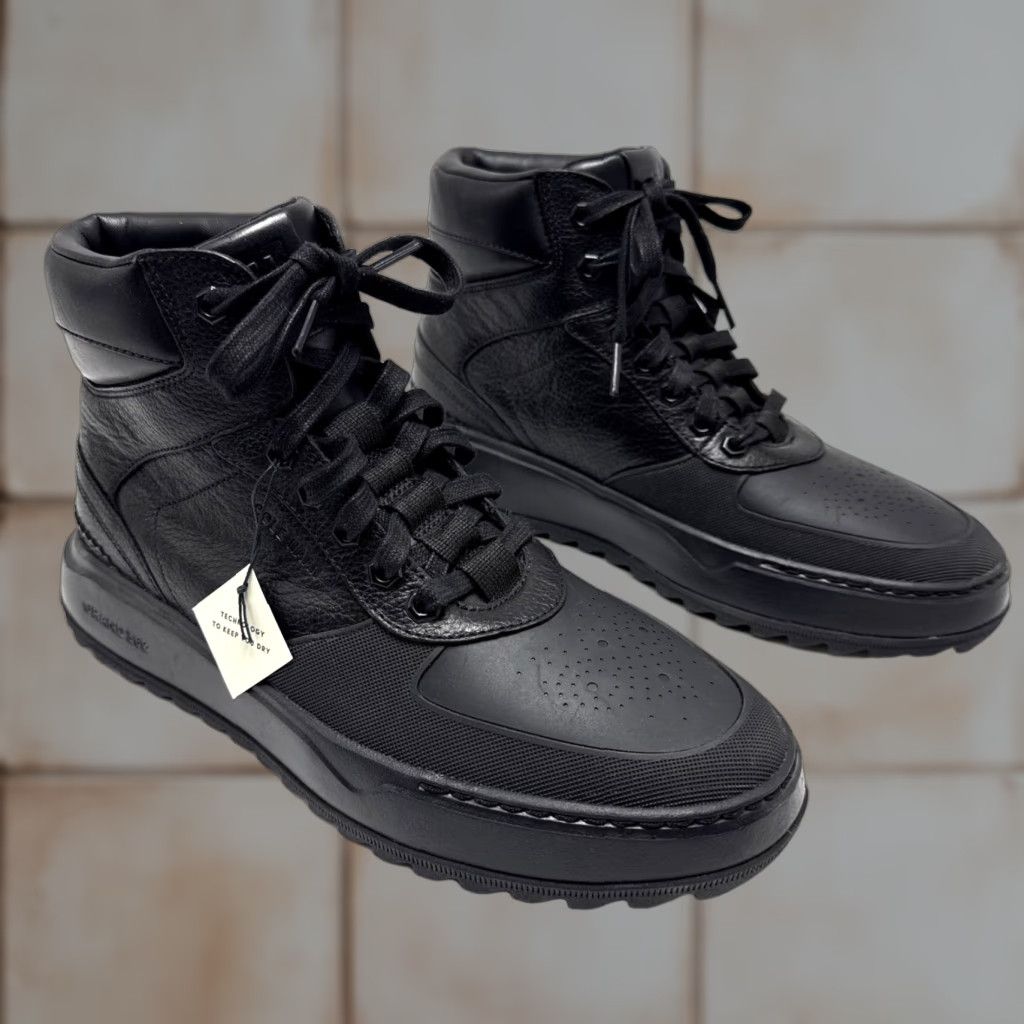 Cole Haan VINTAGE Cole Haan GrandPrø Crossover Sneakerboot Style C37387 Mens 7.5 M Black Leather Ankle Boots Mens Size US 8 / EU 41 - 1 Thumbnail