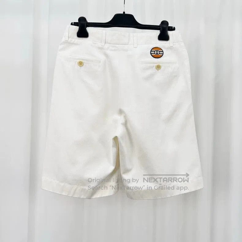 Gucci Gucci Embroidered Double G Denim Shorts. Size US 30 / EU 46 - 2 Thumbnail
