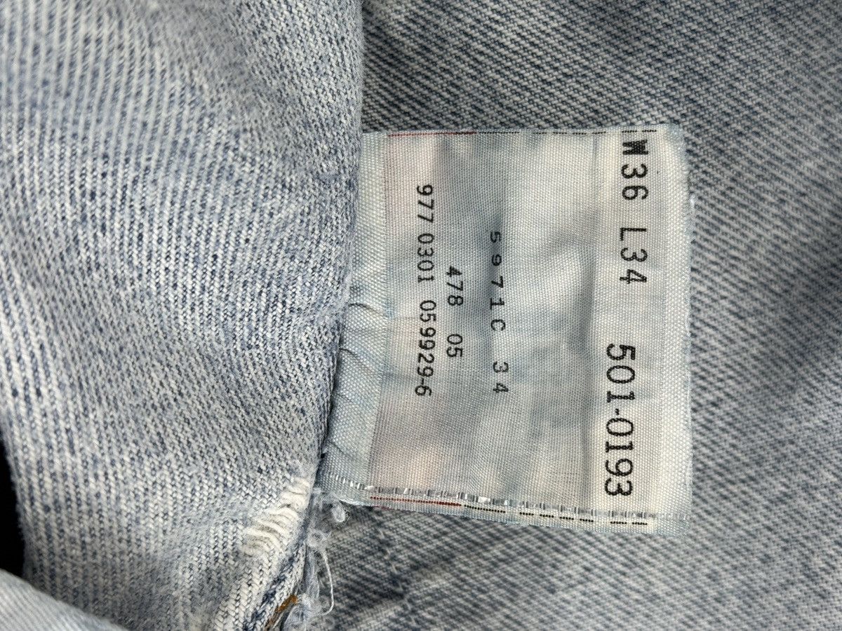 Levi's LEVI’S 501 DISTRESSED DENIM JEANS Size US 36 / EU 52 - 6 Thumbnail