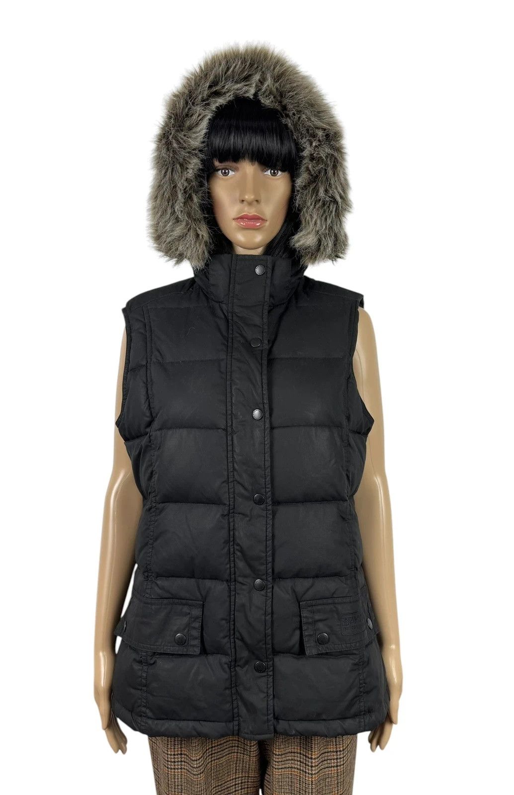 Barbour Barbour International Wax Cotton Down Gilet Size L / US 10 / IT 46 - 7 Thumbnail