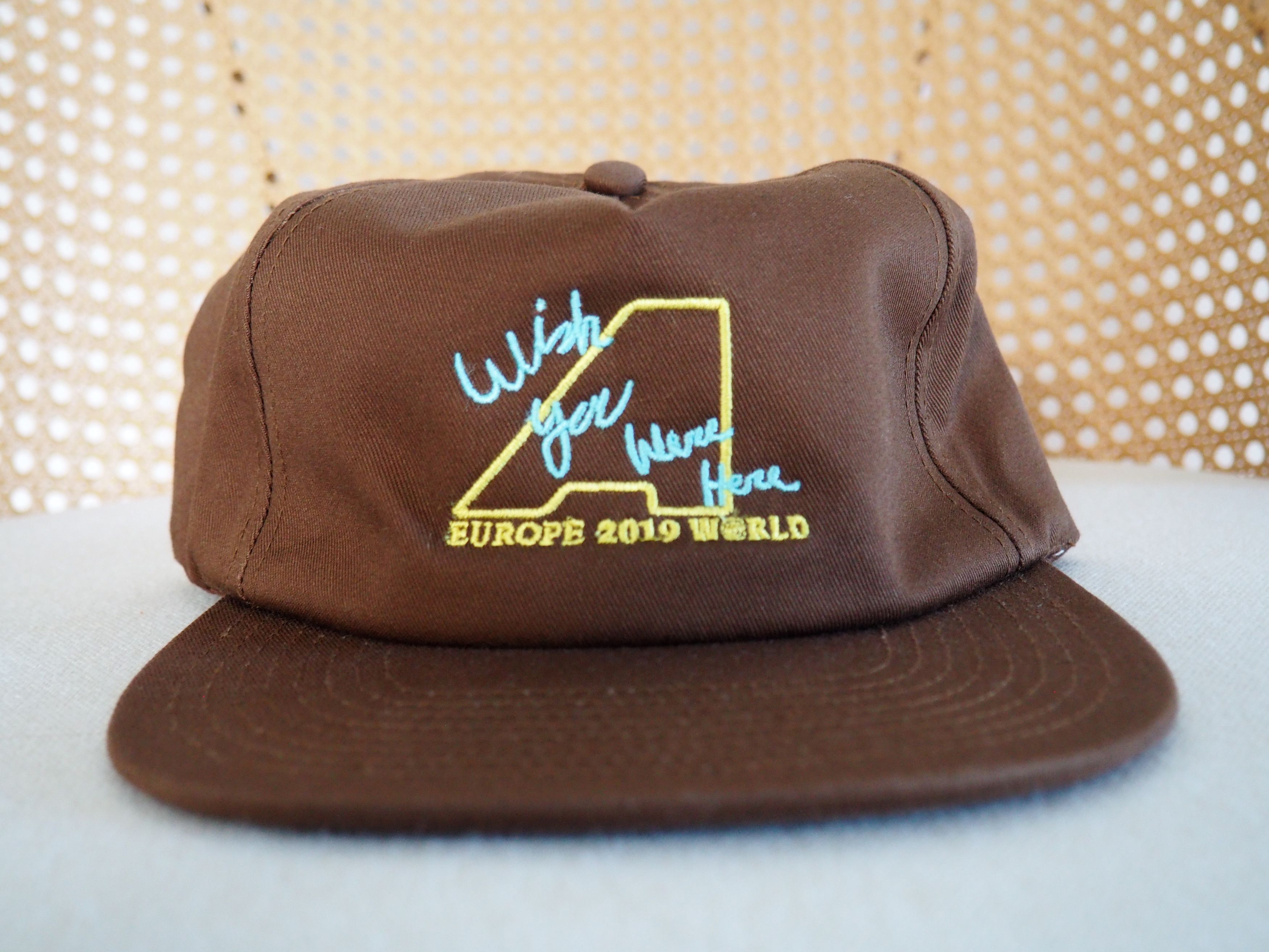 image of Travis Scott Astroworld Hat / Cap Brown, Men's