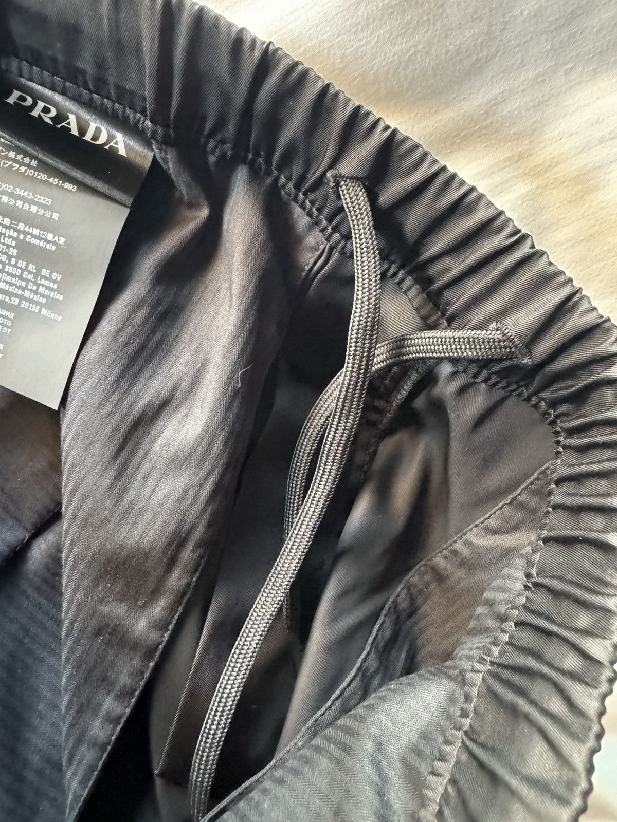 Prada PRADA NYLON TRACK PANTS WITH RUBBER CUFF | Grailed