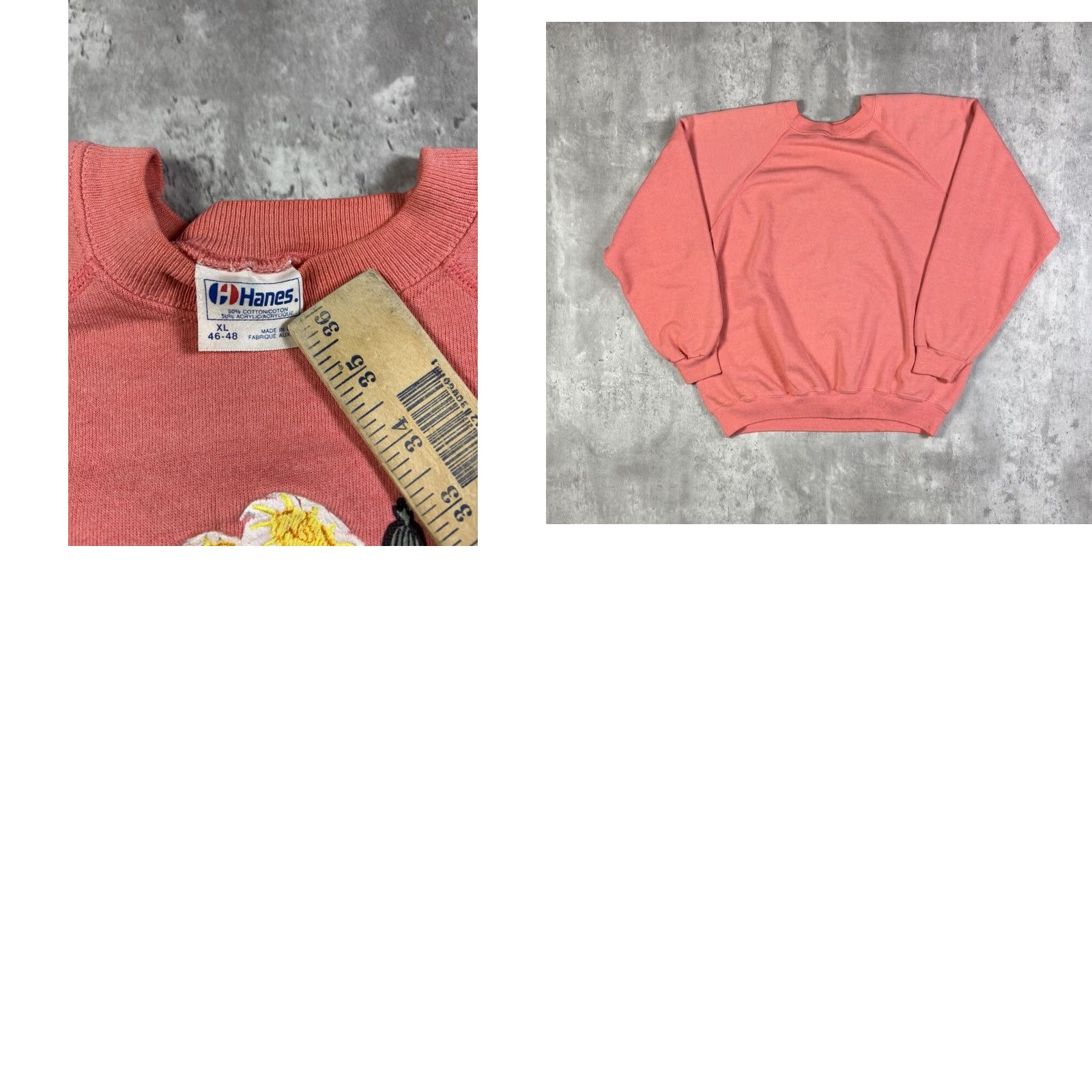 Vintage VINTAGE Cactus Sweatshirt Pink Womens XL Crew Neck Long Sleeve Hoodie Size XL / US 12-14 / IT 48-50 - 8 Thumbnail