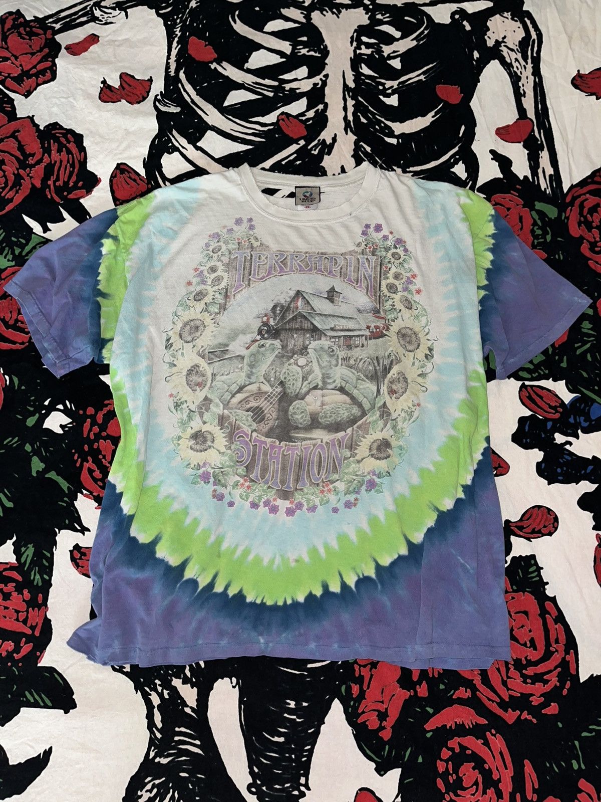 Vintage Crazy 90’s Faded Thrashed Distressed ERD Grateful Dead Tee Size US XXL / EU 58 / 5 - 1 Thumbnail
