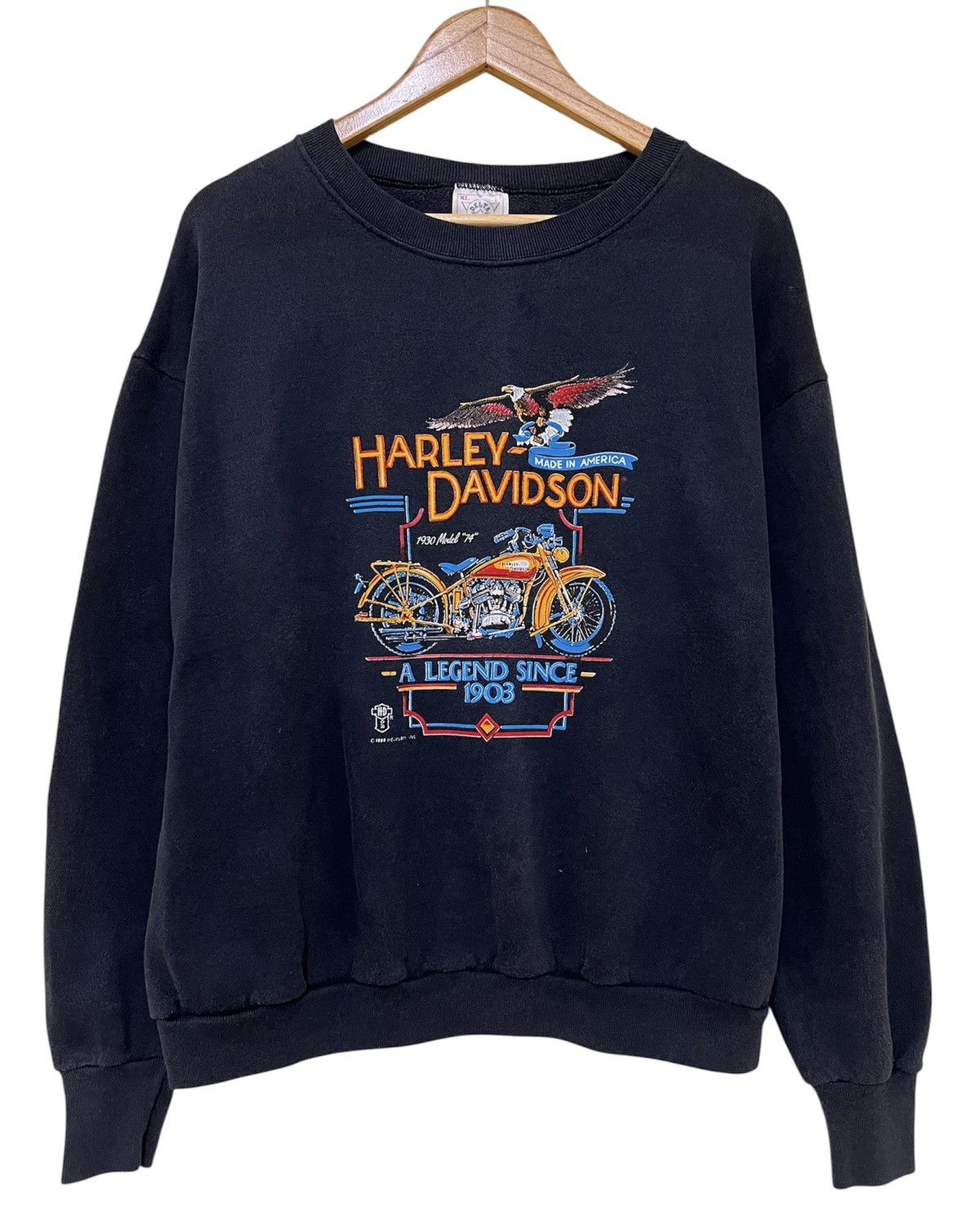 Harley Davidson Vintage 80’s Harley Davidson Size US XL / EU 56 / 4 - 1 Thumbnail