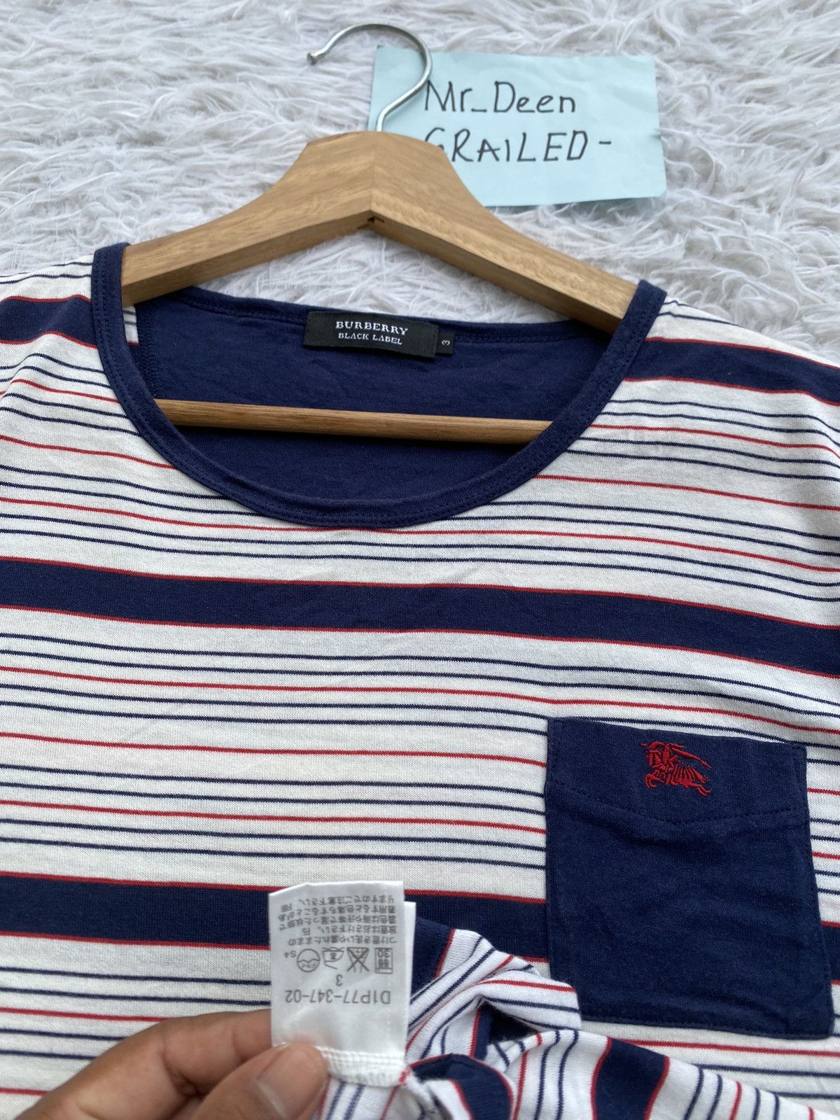 Burberry Rare Vintage Burberry Stripes Tshirt Size US M / EU 48-50 / 2 - 12 Thumbnail