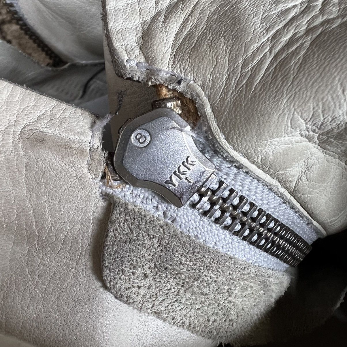 Cinzia Araia Cinzia Araia silver leather side zip hi top sneaker Size US 9.5 / EU 42-43 - 8 Thumbnail