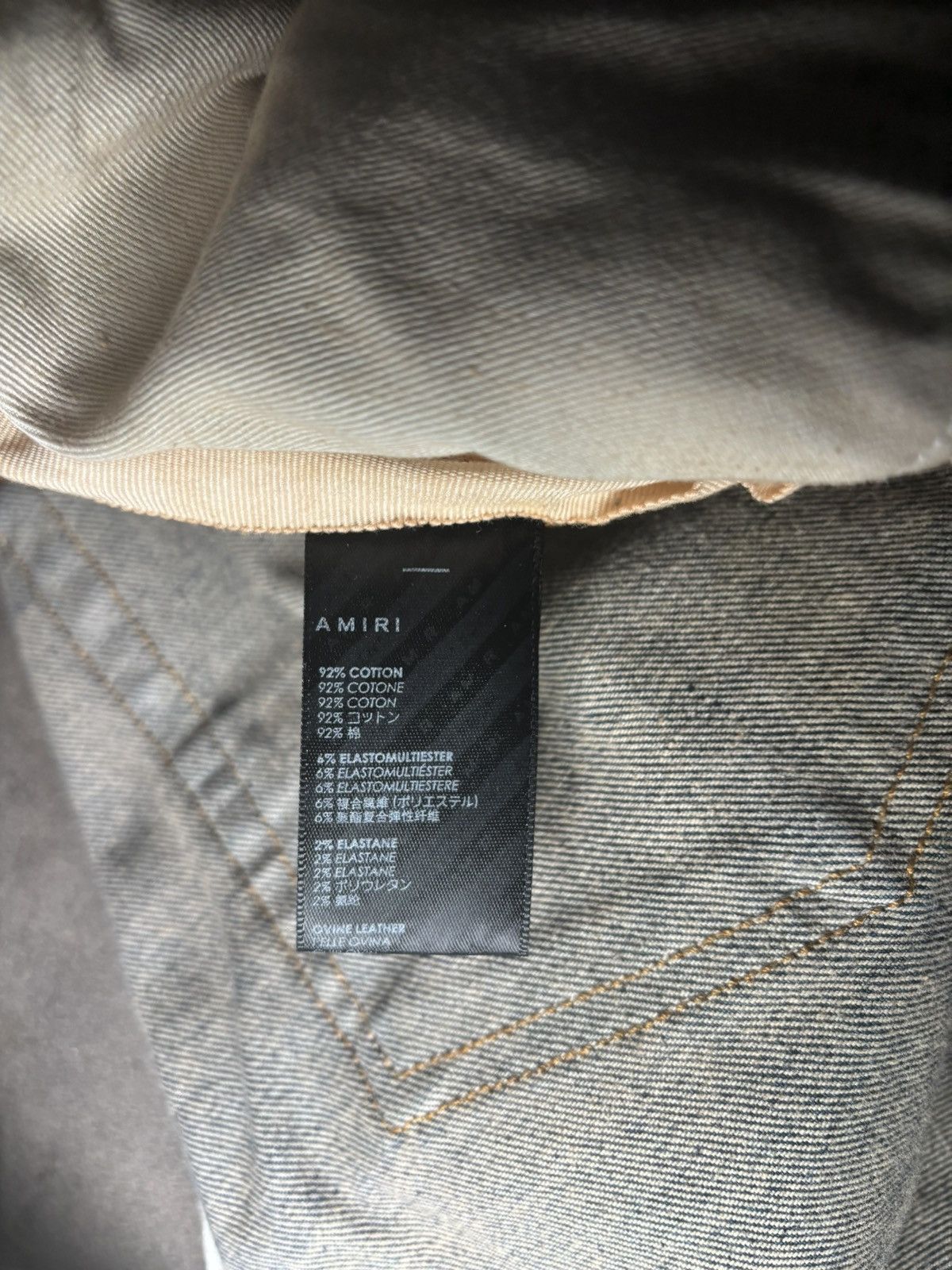 Amiri Mike Amiri Blue With Black Size US 31 - 8 Thumbnail