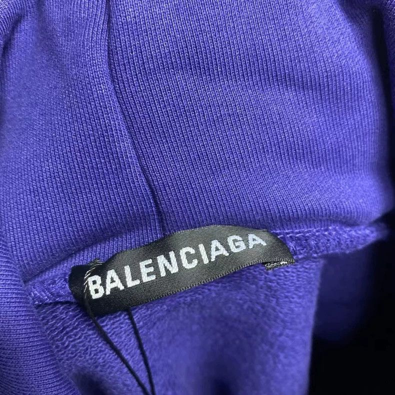 Balenciaga Balenciaga Blue cola print logo hoodie Size US S / EU 44-46 / 1 - 3 Thumbnail