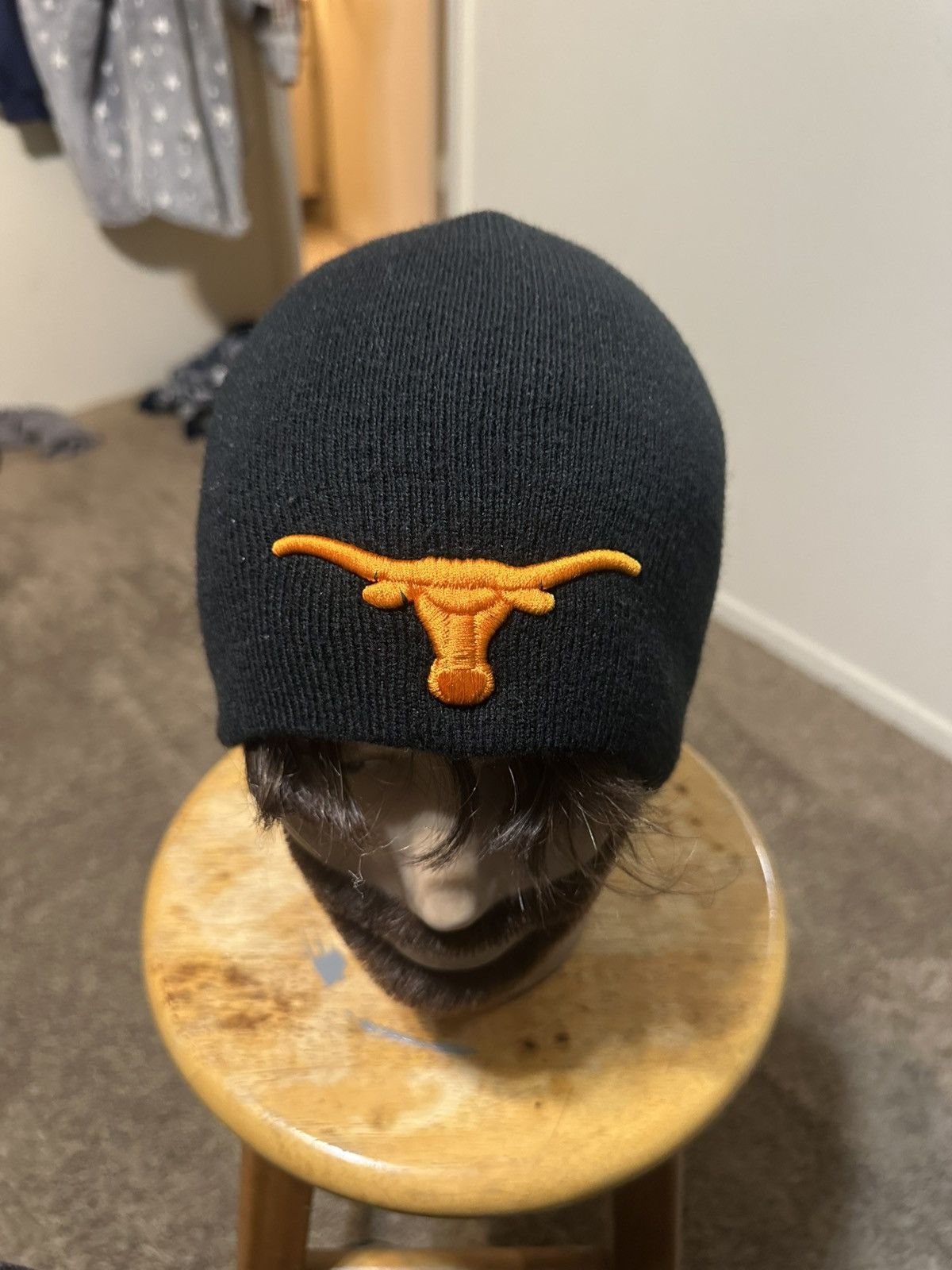 NCAA Vintage NCAA Texas Longhorns “triple black” beanie hat 90s Size ONE SIZE - 2 Thumbnail
