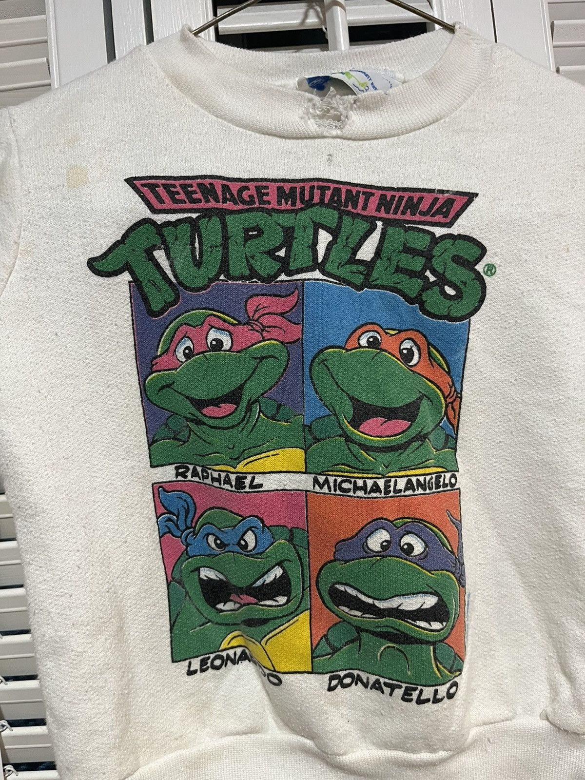 Vintage Kids Vintage 90s Ninja Turtles Crew Neck Size US XXS / EU 40 - 3 Thumbnail
