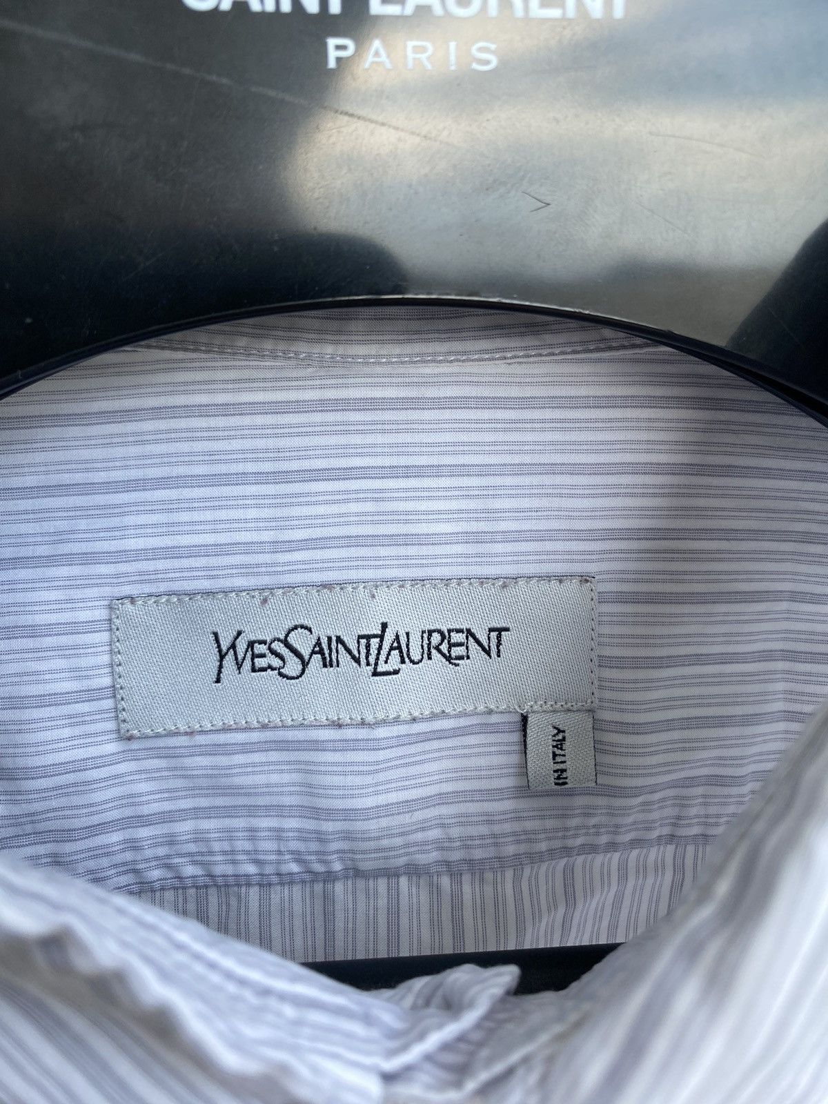 Yves Saint Laurent Super Light 2009 YSL Shirt Italy Summer Size US L / EU 52-54 / 3 - 2 Thumbnail