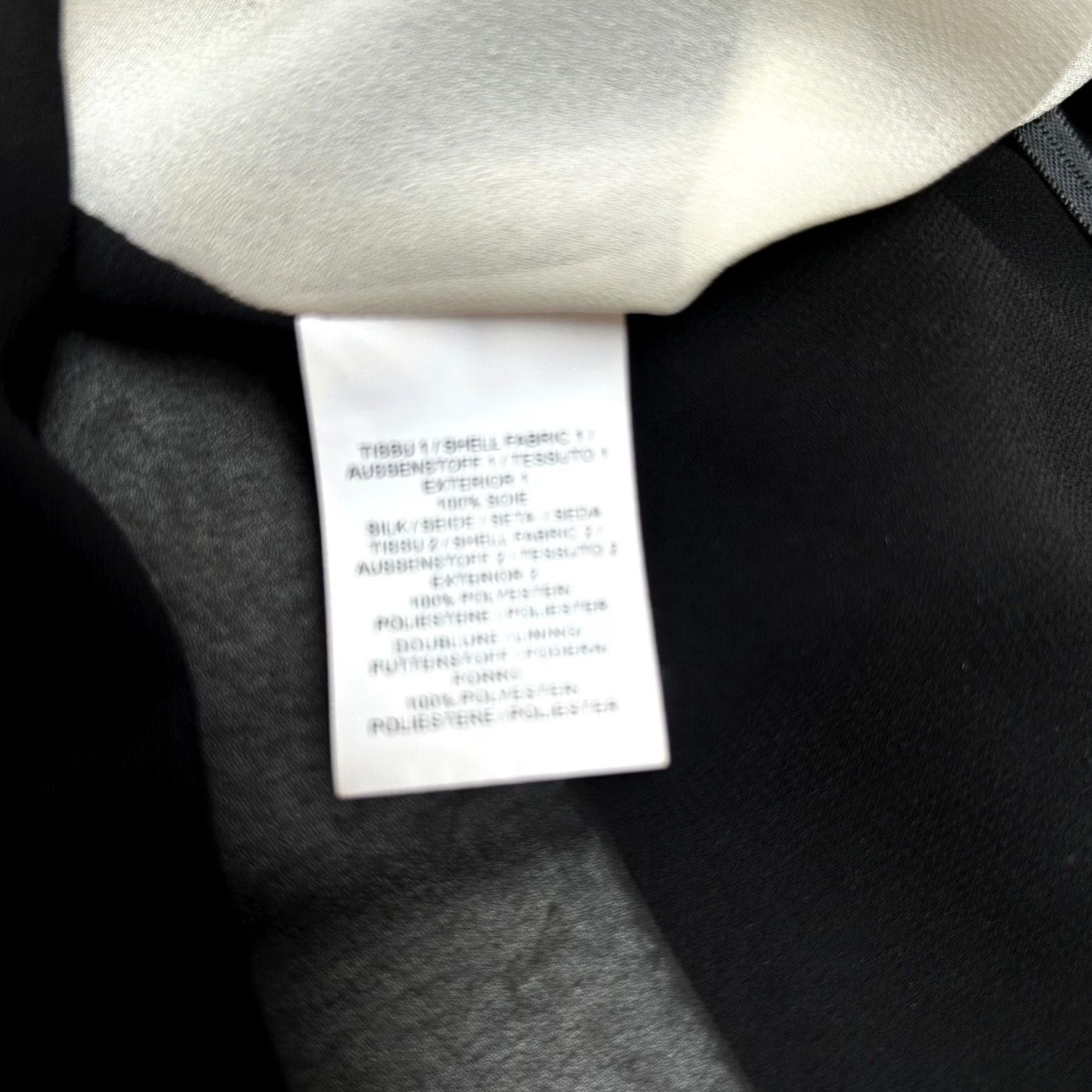 Vintage Edward Achour Paris Womens Sleeveless Silk Top Size 46 Cream/Black Diamond Print Size L / US 10 / IT 46 - 4 Thumbnail