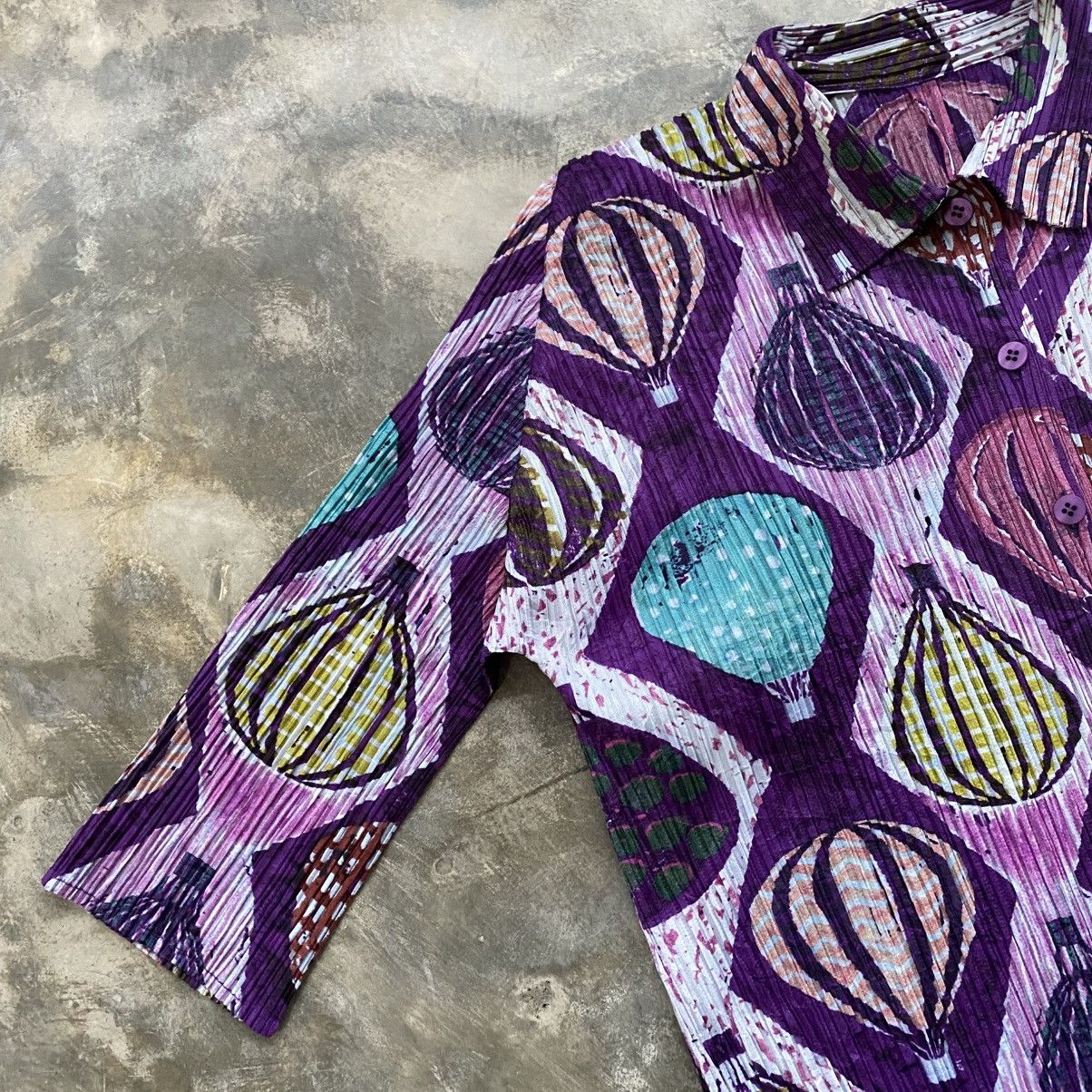 Pleats Please Issey Miyake PLEATS PLEASE Issey Miyake Air Ballon Button Up Shirt Size M / US 6-8 / IT 42-44 - 4 Thumbnail