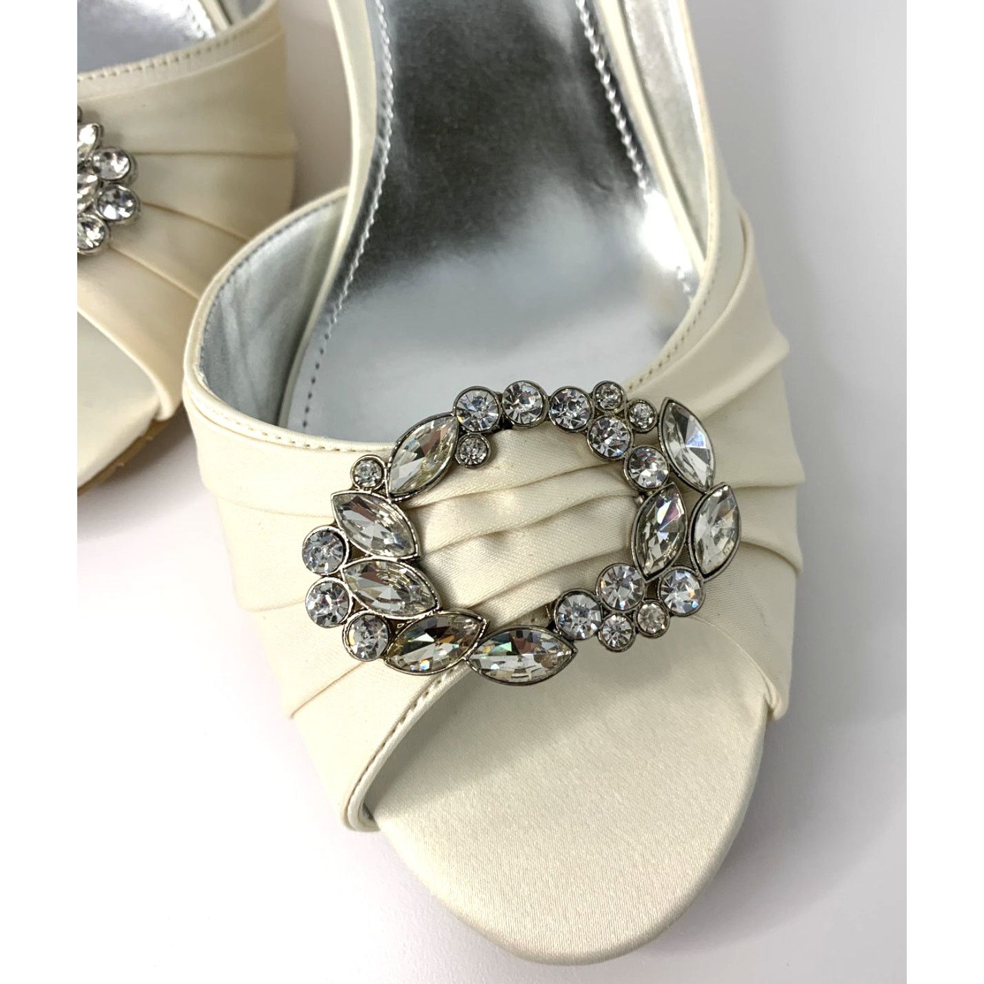 Other NINA Womens Satin d'Orsay Wedge Heels Shoes US Size 9.5- NIB Size US 9.5 / IT 39.5 - 7 Thumbnail
