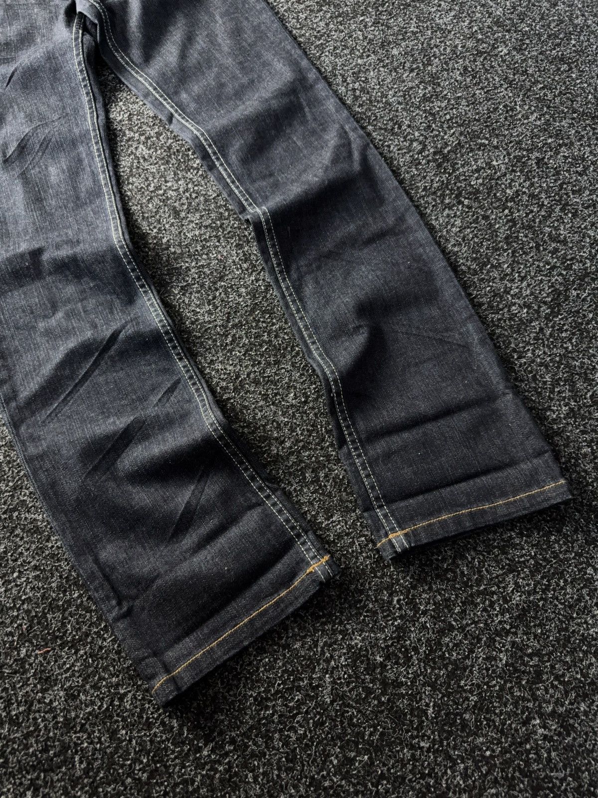 Quiksilver Vintage 00s ROXY Retro Dark Blue Jeans Low Rise USA Style Size 31" - 2 Thumbnail