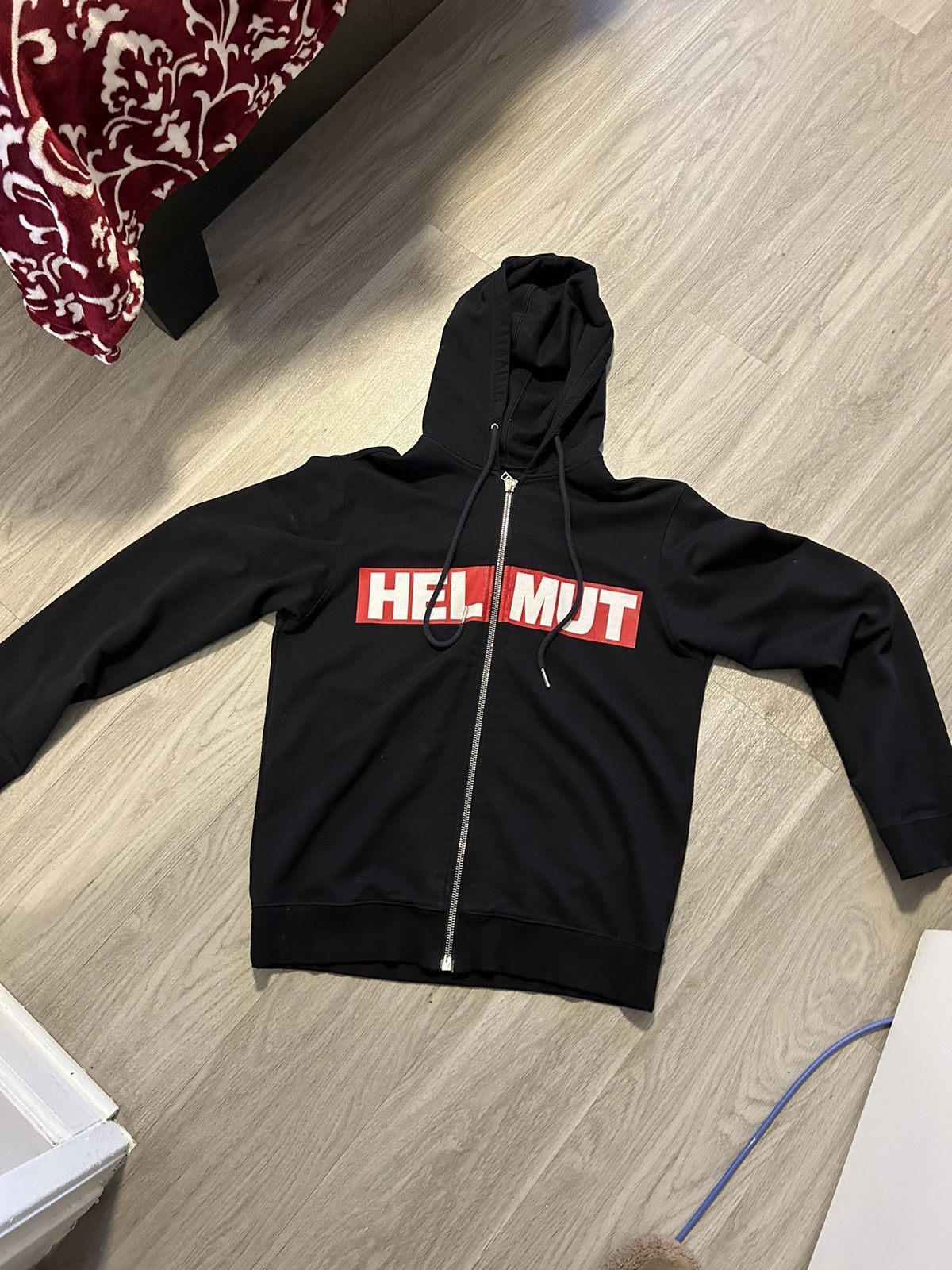 image of Helmut Lang Zipup in Black, Men's (Size Medium)