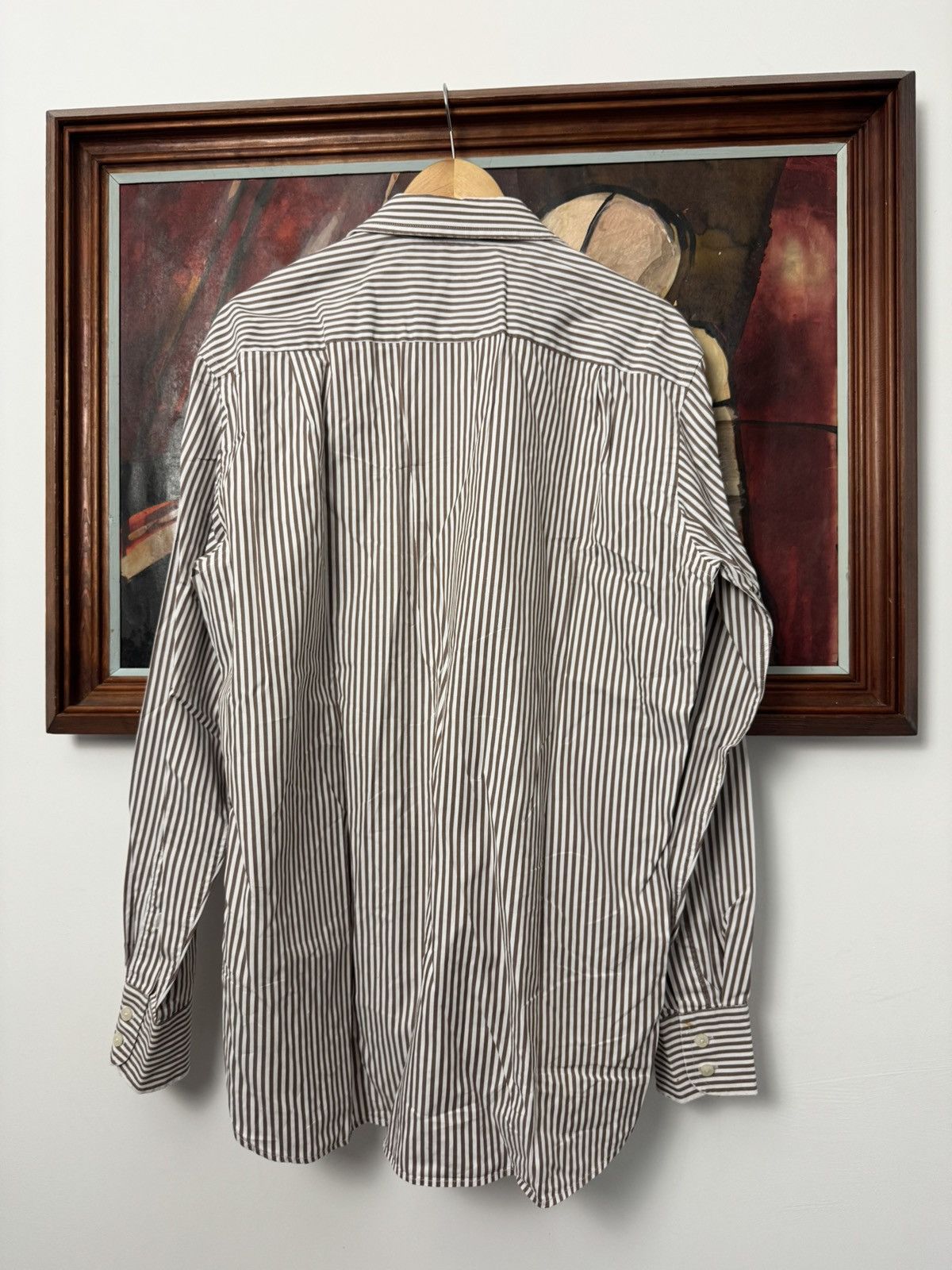 Burberry BURBERRY button up casual shirt stripes luxury designer rare Size US L / EU 52-54 / 3 - 3 Thumbnail