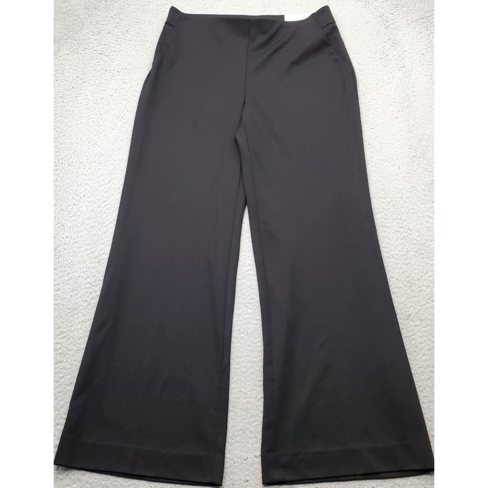 Vintage Chico's Trouser Pants Women 8 Black Ponte Stretch Relaxed Wide-Leg Pockets Pants Size 30" / US 8 / IT 44 - 2 Thumbnail