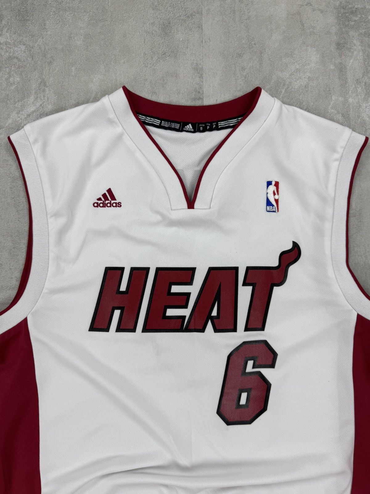 Adidas LeBron James Adidas Men's Miami Heat Official Home Jersey Size US S / EU 44-46 / 1 - 3 Thumbnail