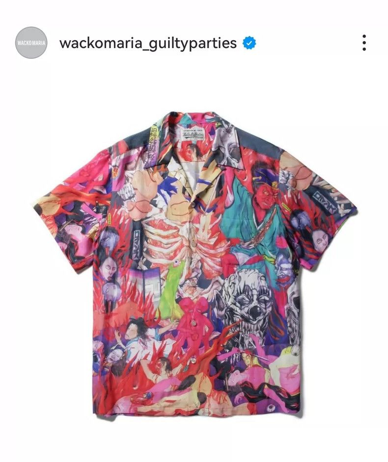 Wacko Maria 19ss Hell Painting Hawaiian Shirt