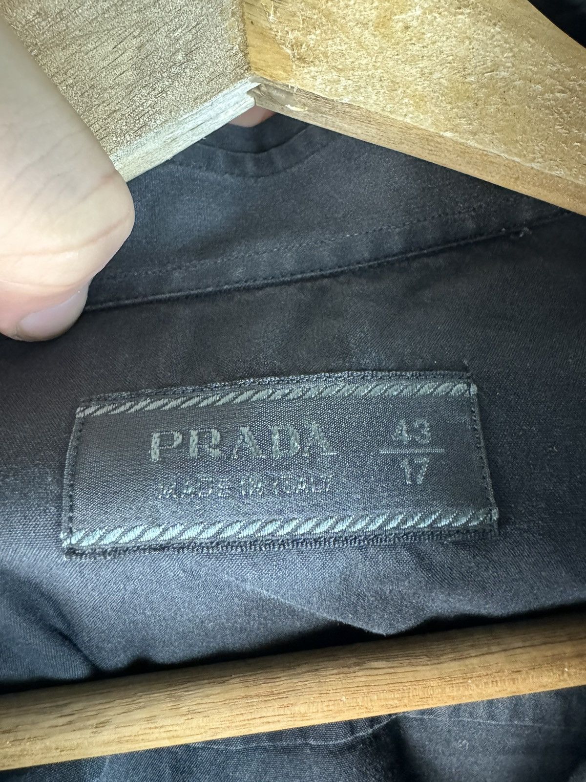Prada Prada Black Button Up Shirt Size US L / EU 52-54 / 3 - 3 Thumbnail