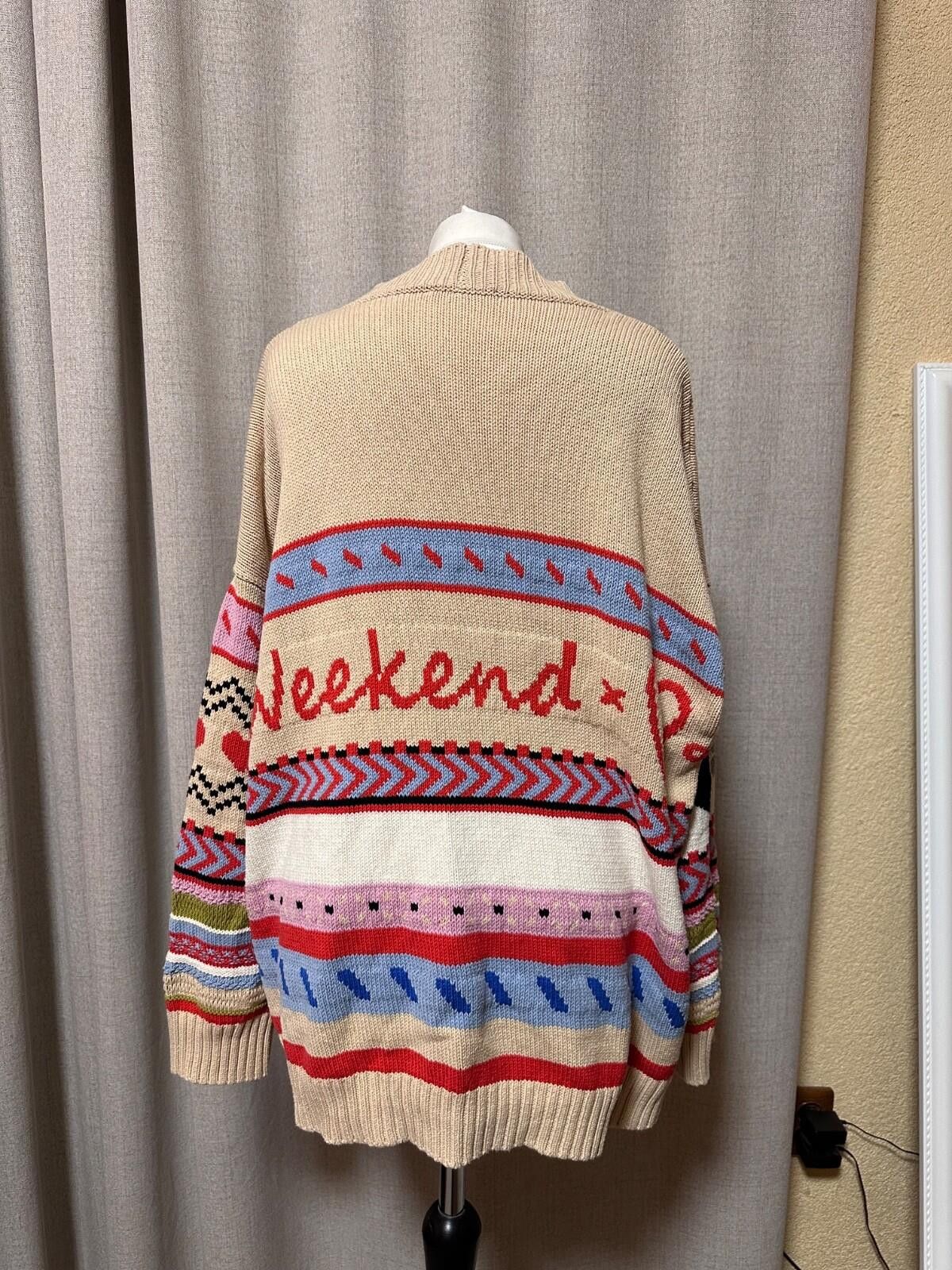 Other Cardigan Weekend Max Mara ALCAZAR Beige Sz L Size L / US 10 / IT 46 - 6 Thumbnail