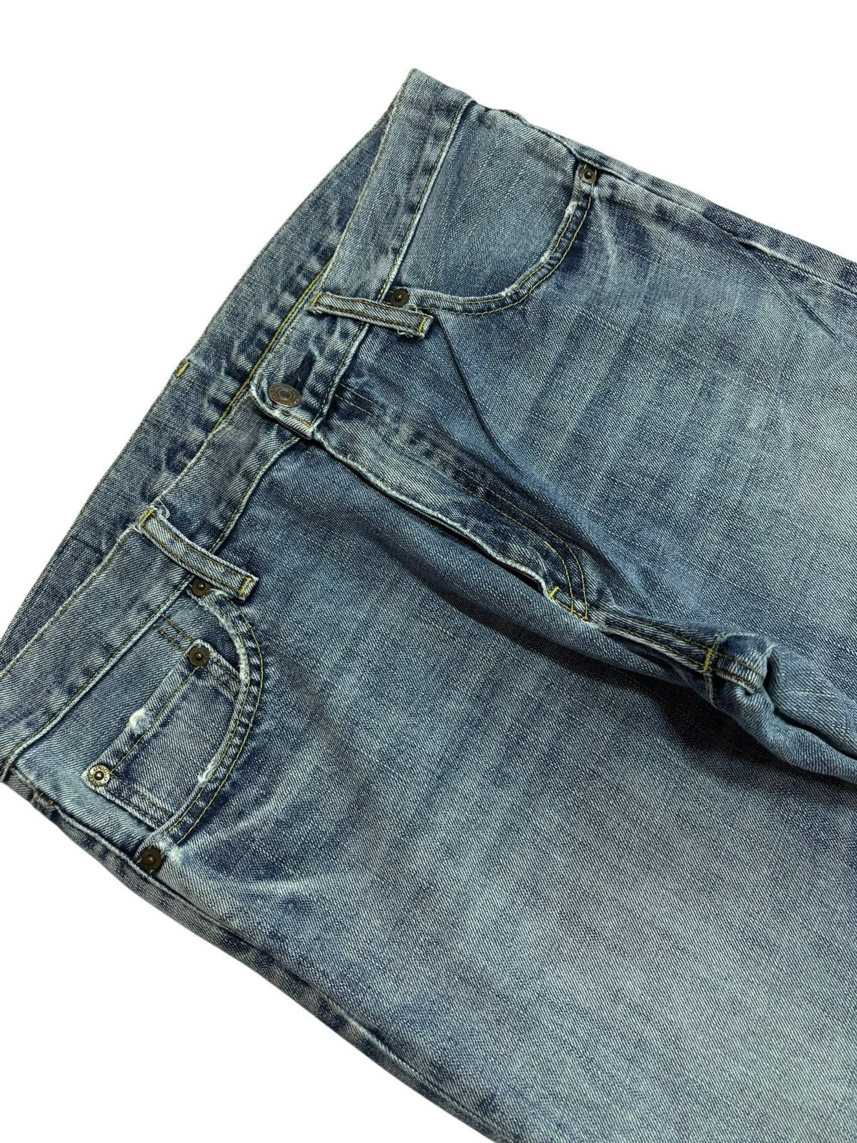 Japanese Brand × Kaihara Denim × Vintage Vintage Kaihara Uniqlo B-002 Blue Washed Jeans Size US 32 / EU 48 - 3 Thumbnail