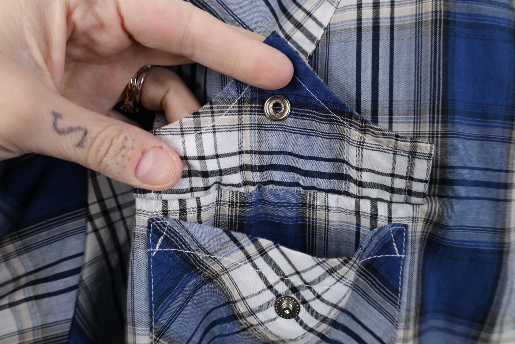 Vintage Vintage 90s Streetwear Cowboy Rodeo Snap Button Shirt Plaid Size US XXL / EU 58 / 5 - 5 Thumbnail
