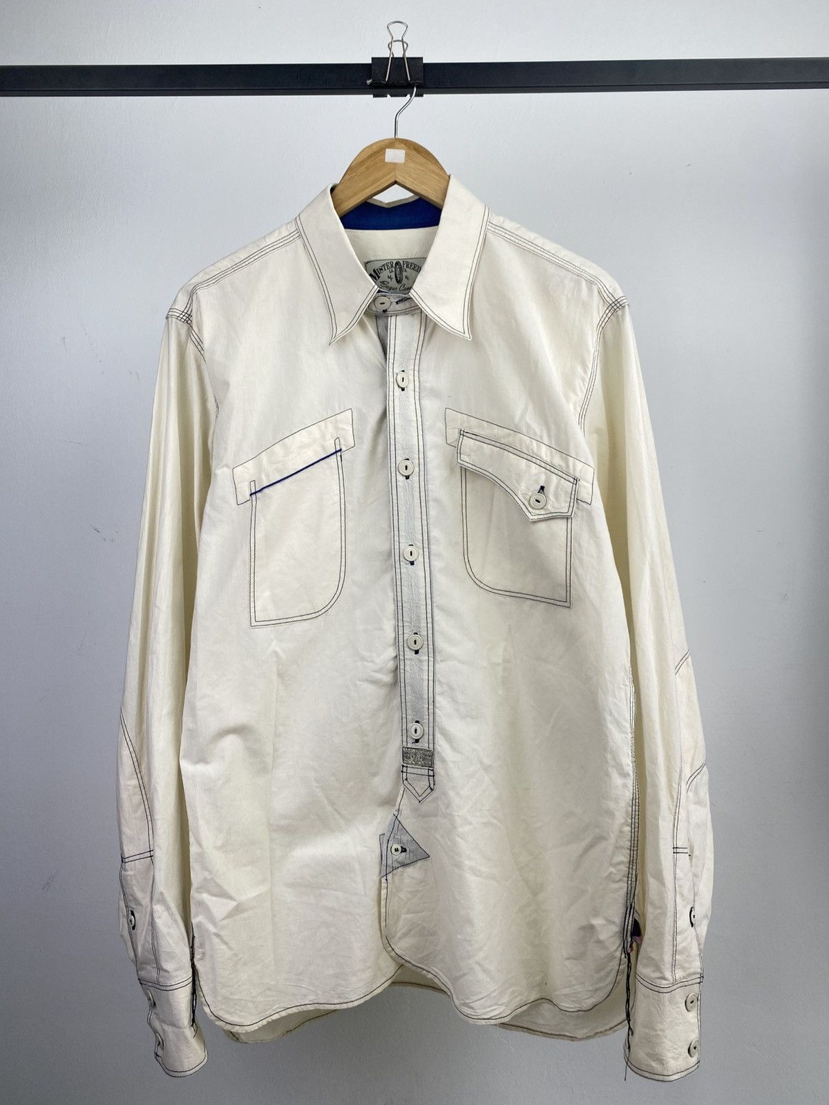 Mister Freedom × Sugar Cane Mister Freedom Sugarcane Chambray Shirt Size US L / EU 52-54 / 3 - 1 Thumbnail