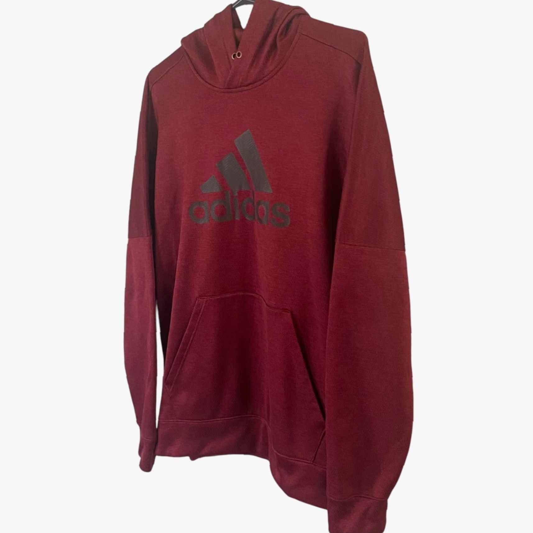 Adidas VINTAGE Adidas Originals Logo Hoodie Sweatshirt Mens Large Red Long-Sleeve Pullover Size US L / EU 52-54 / 3 - 2 Thumbnail