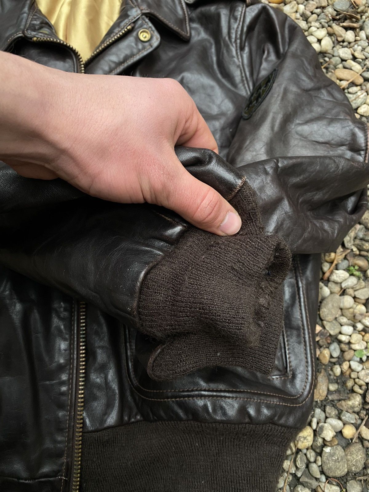 Schott × Vintage Vintage Schott Dense Talon Aviator Leather Jacket Size US M / EU 48-50 / 2 - 10 Thumbnail
