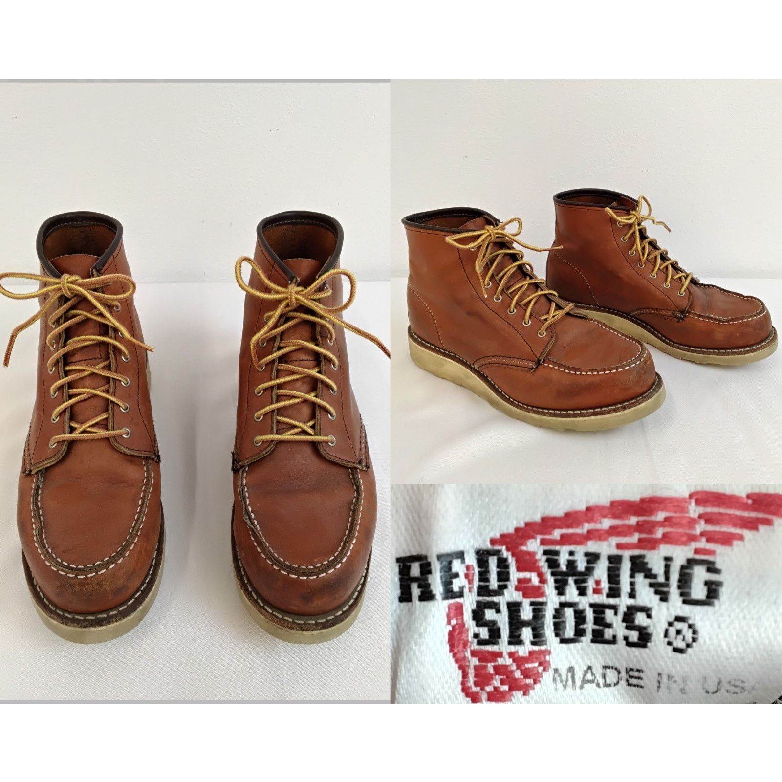 Red Wing Red Wing Work Boots Men's US 8 Women's US 10 Brown Leather Size US 8 / EU 41 - 1 Thumbnail