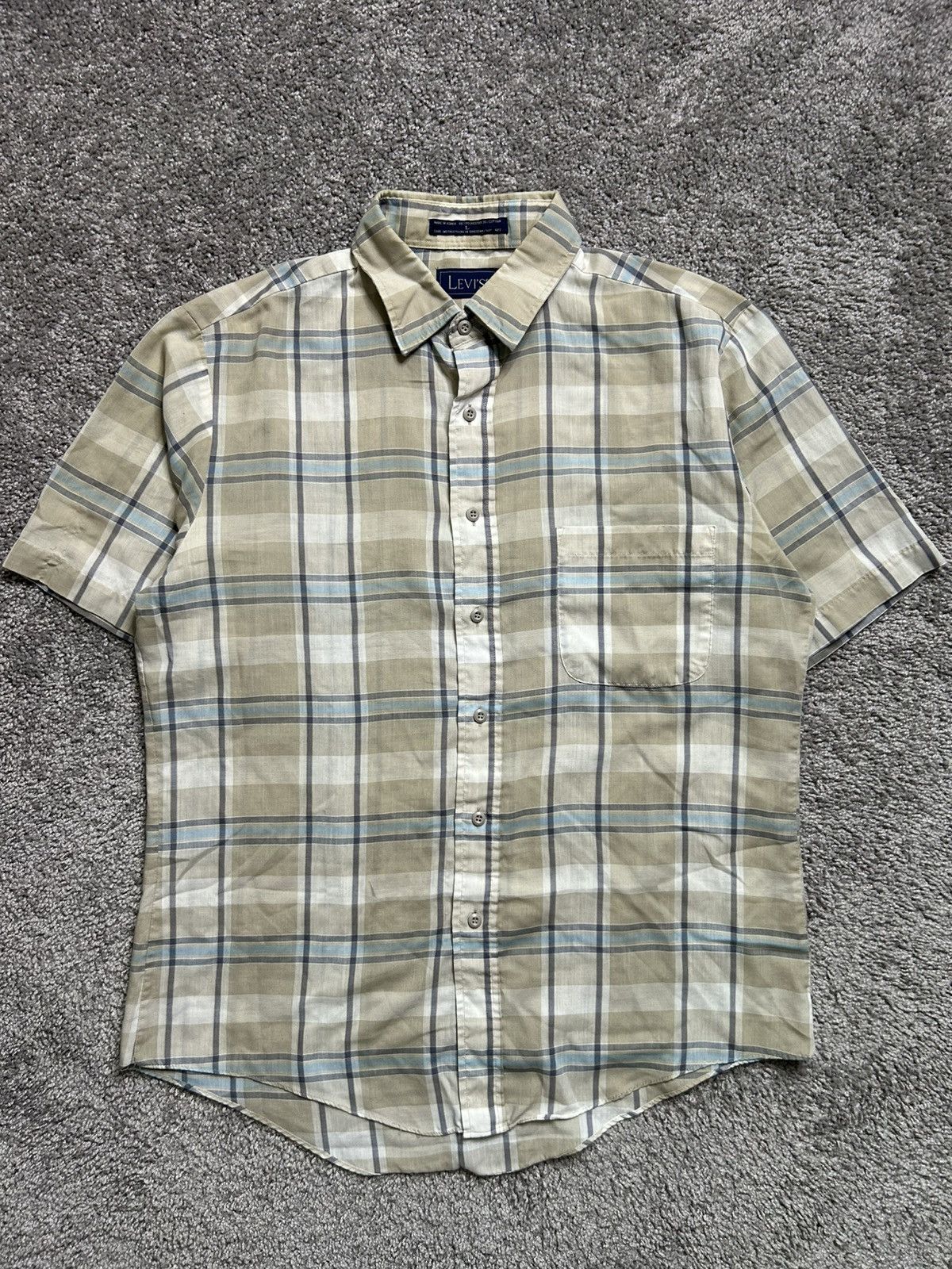 Levi's Vintage 80s/90s Levi’s Plaid Button Up Shirt Checkered Size US L / EU 52-54 / 3 - 1 Thumbnail