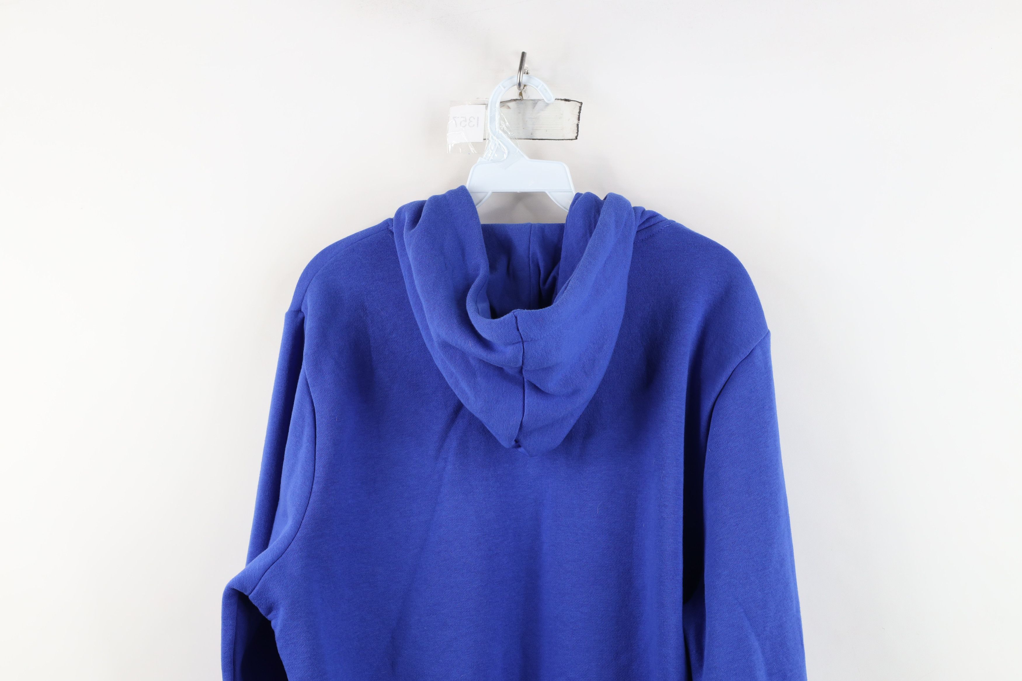 Reebok Vintage Reebok Spell Out Hoodie Sweatshirt Royal Blue Size US L / EU 52-54 / 3 - 14 Thumbnail
