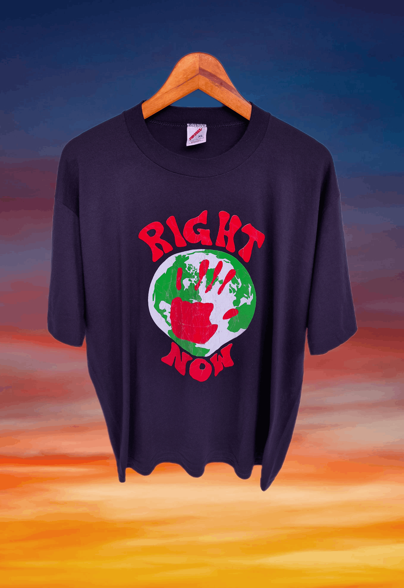 Rap Tees Vintage 90s Save Earth Right Now raptee style Size US XL / EU 56 / 4 - 7 Thumbnail