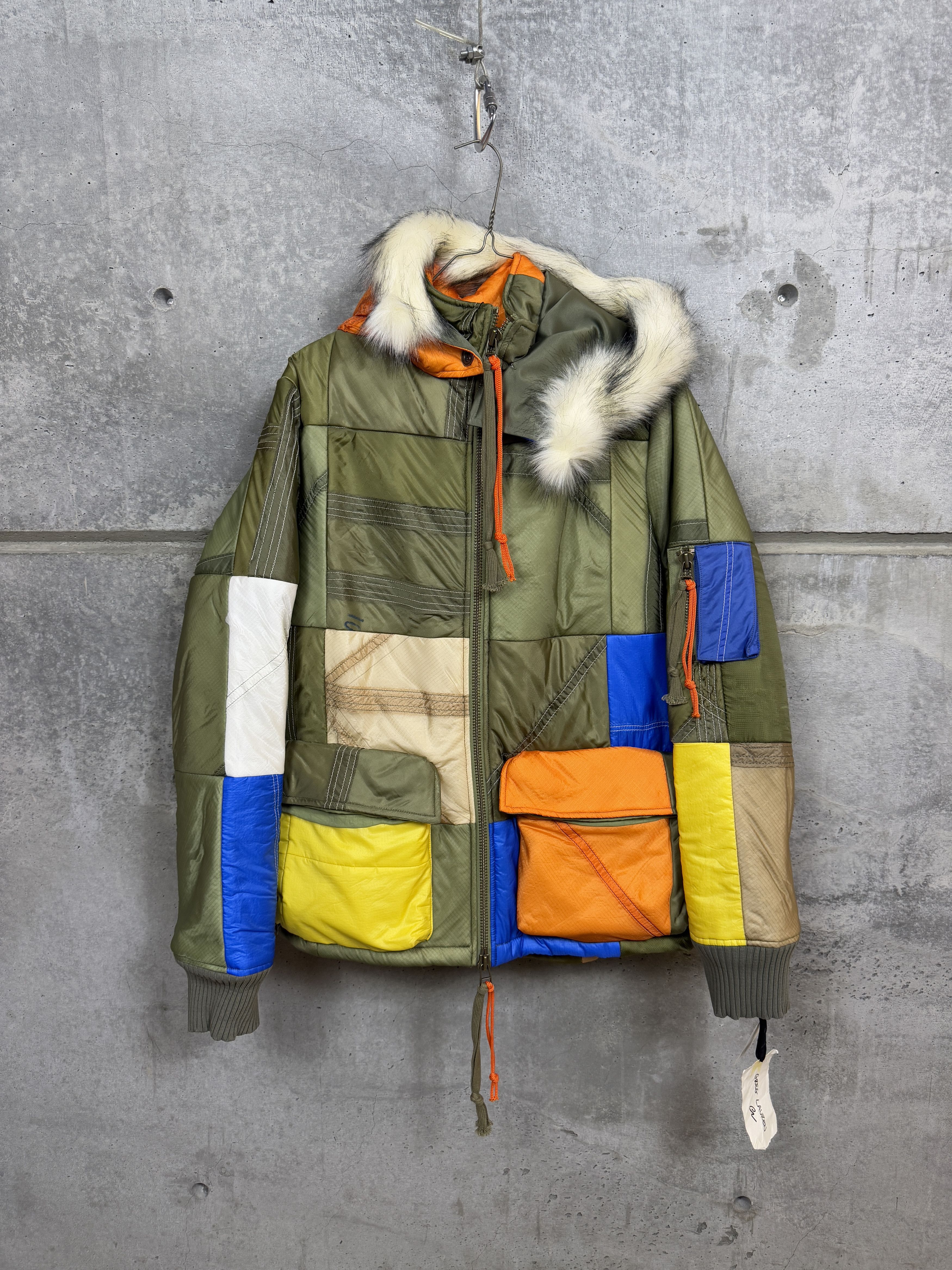 Greg Lauren Greg Lauren Parachute Scrapwork Retro Puffy Parka Size US XL / EU 56 / 4 - 4 Thumbnail