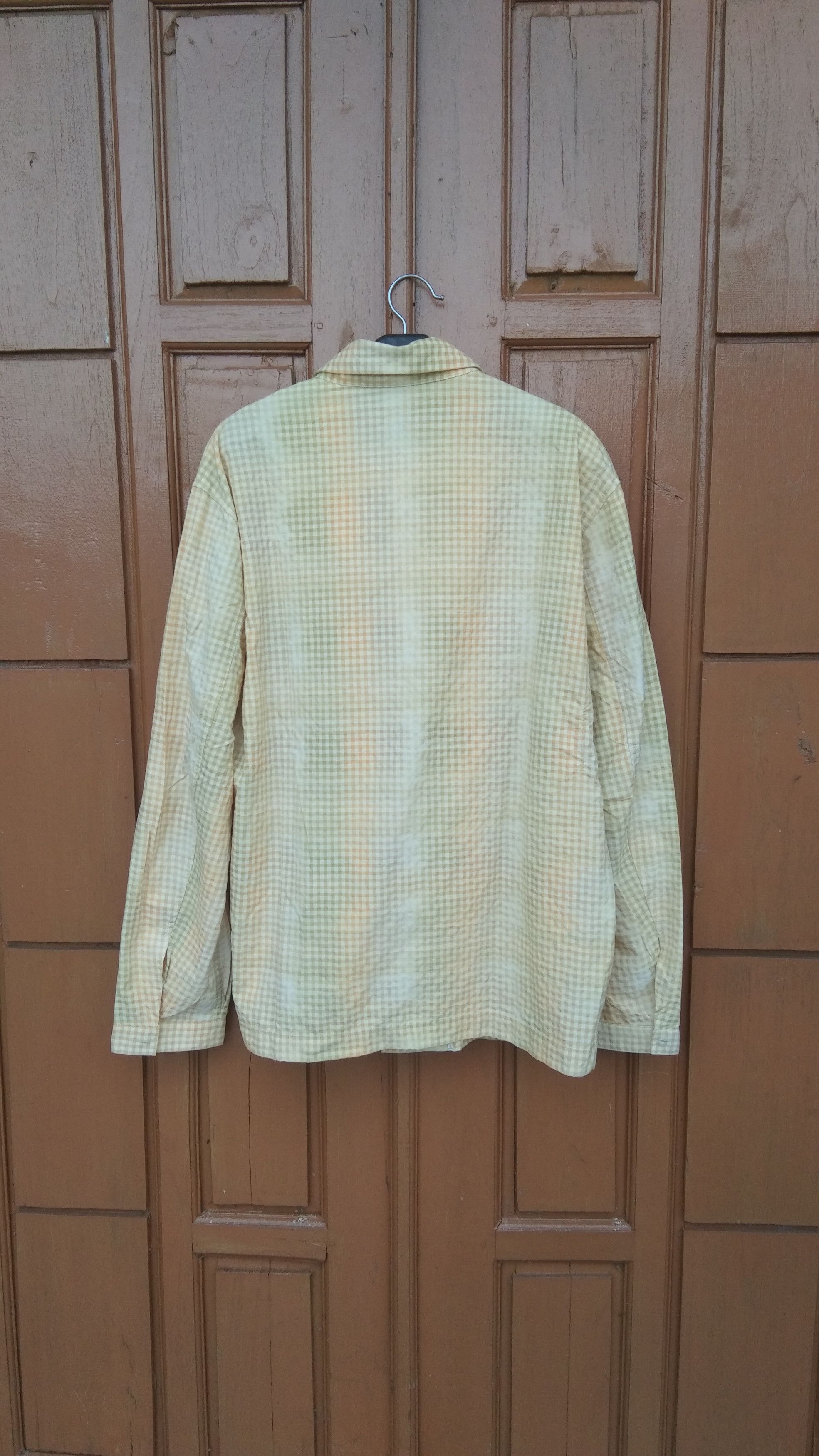 Japanese Brand Vtg rodano plaid zipper nylon shirt Size US M / EU 48-50 / 2 - 9 Thumbnail