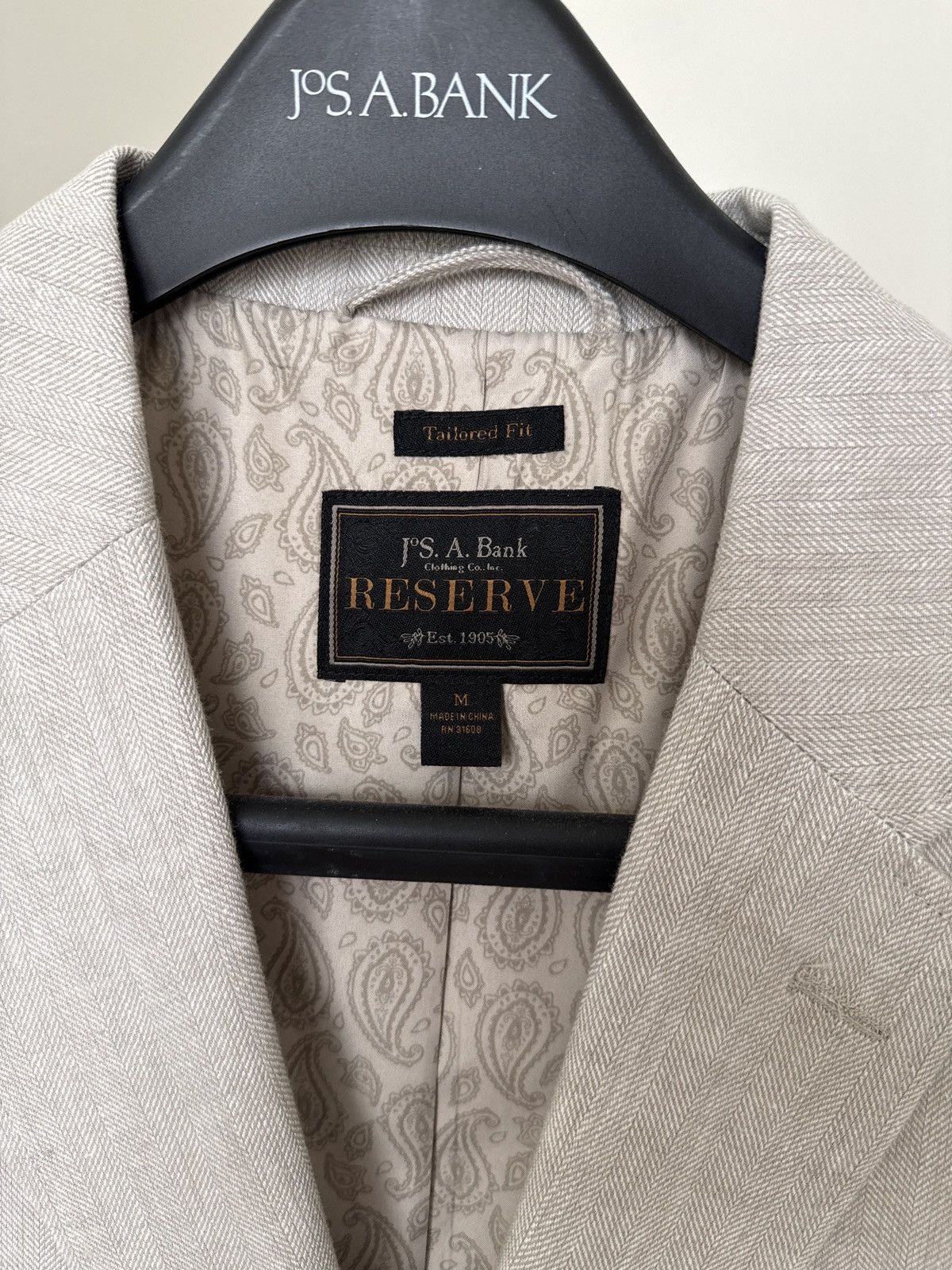 Jos. A. Bank Jos A Bank Linen Blazer Size 40R - 2 Thumbnail