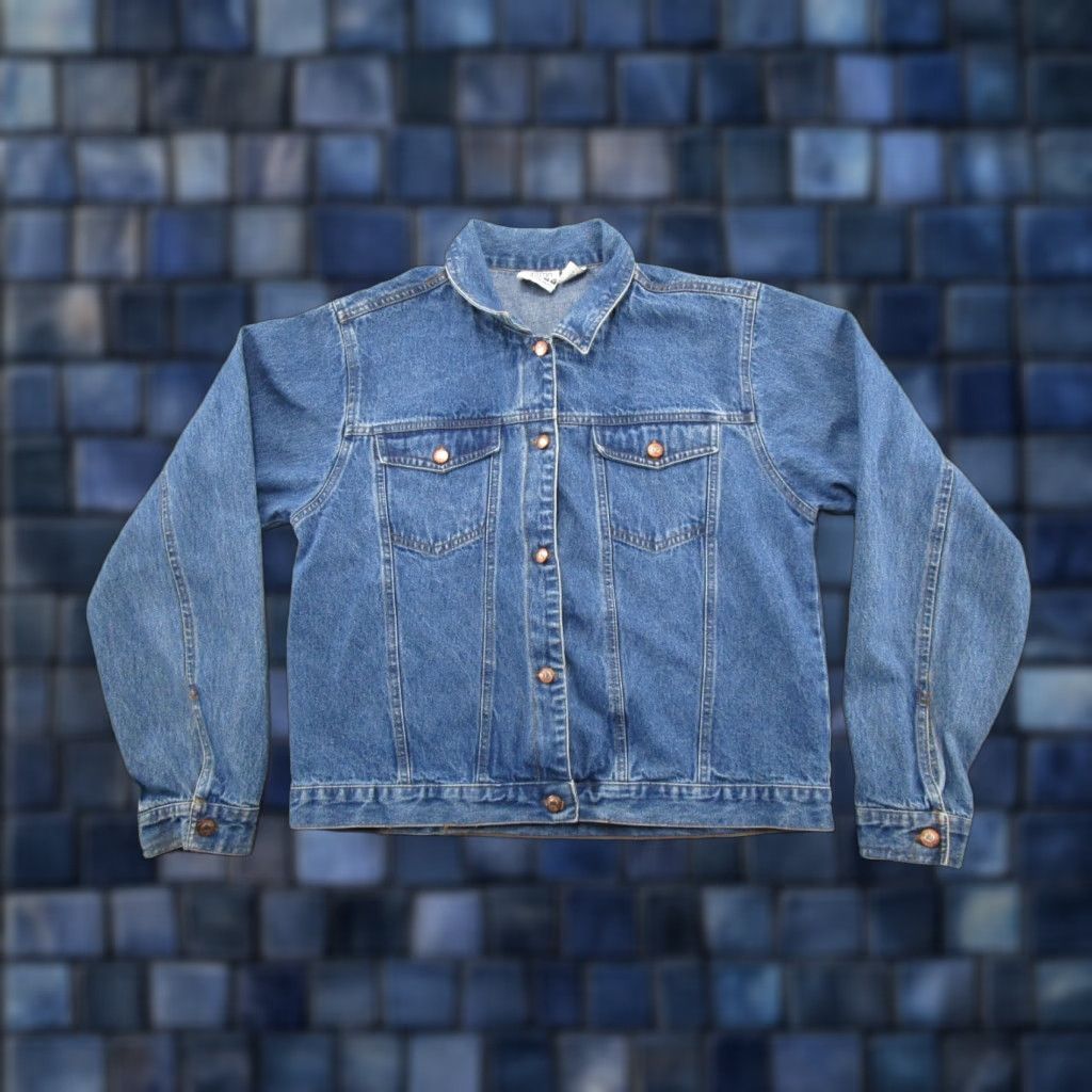 Vintage VINTAGE Laredo Western Denim Jacket Womens Size L Blue Trucker Size 36" / US 14 / IT 50 - 1 Thumbnail