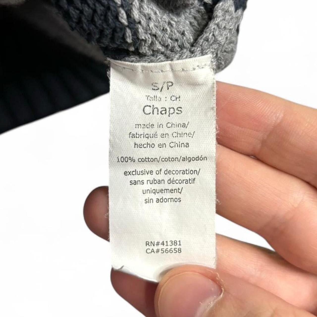 Chaps × Chaps Ralph Lauren Vintage Style Ralph Lauren Chaps Striped Grey Knit Sweater Size US S / EU 44-46 / 1 - 6 Thumbnail