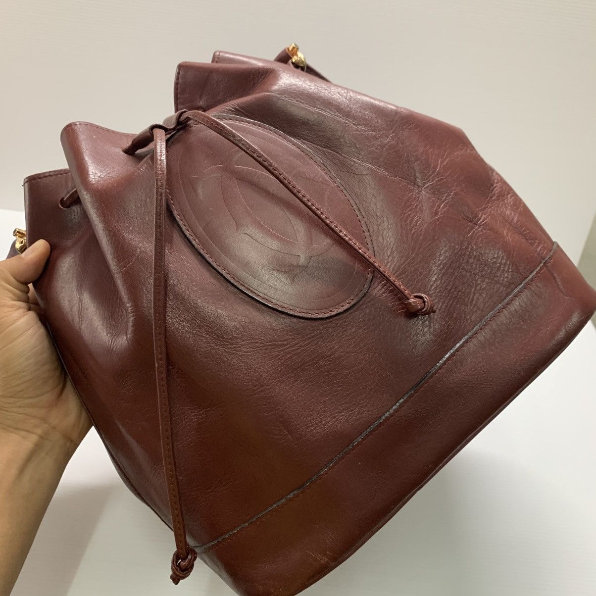 Cartier Cartier Vintage Leather Bucket Bag Size ONE SIZE - 7 Thumbnail
