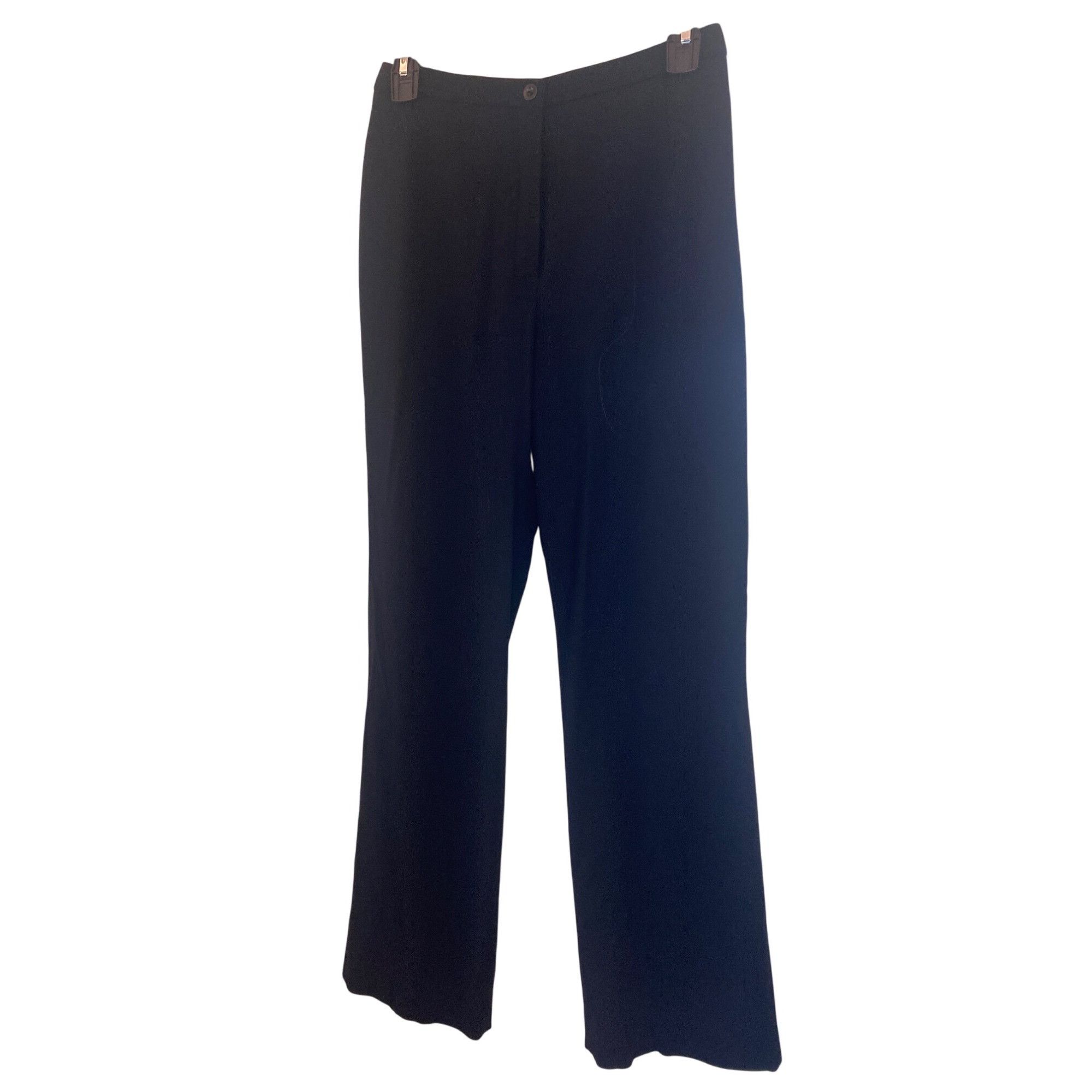 Escada Escada Wool High Rise Dress Pants 36 Small Black 30" inseam Size 26" / US 2 / IT 38 - 2 Thumbnail
