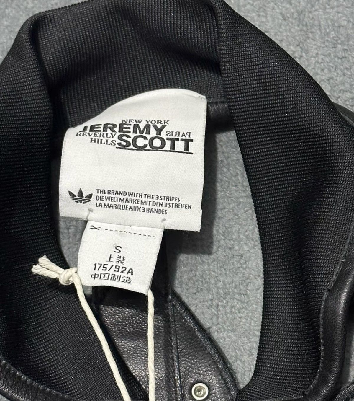 Adidas × Jeremy Scott Jeremy Scott x Adidas Archive Leather Jacket Moschino Size US S / EU 44-46 / 1 - 5 Thumbnail