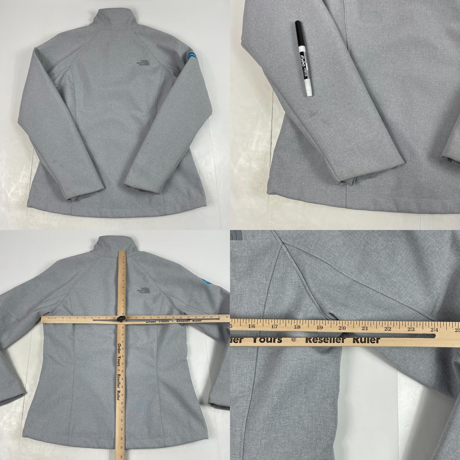 The North Face The North Face Jacket Womens Large Gray Apex Barrier Windwall Lined Hiking Ski Size L / US 10 / IT 46 - 9 Thumbnail
