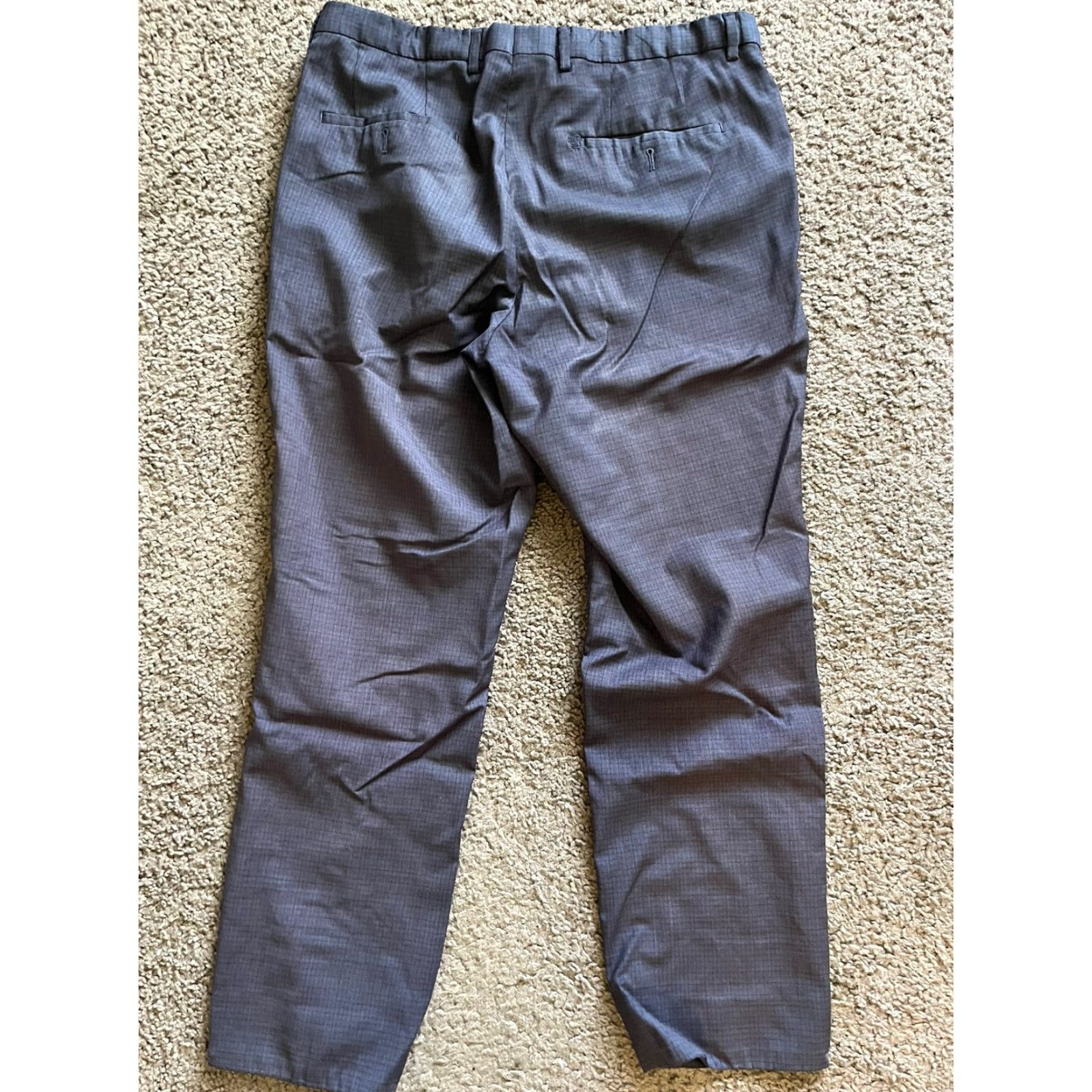 Hugo Boss HUGO BOSS Blue Black Checked Dress Pants Size 40 Slim Fit Regular Modern Mens Size US 40 / EU 56 - 3 Thumbnail