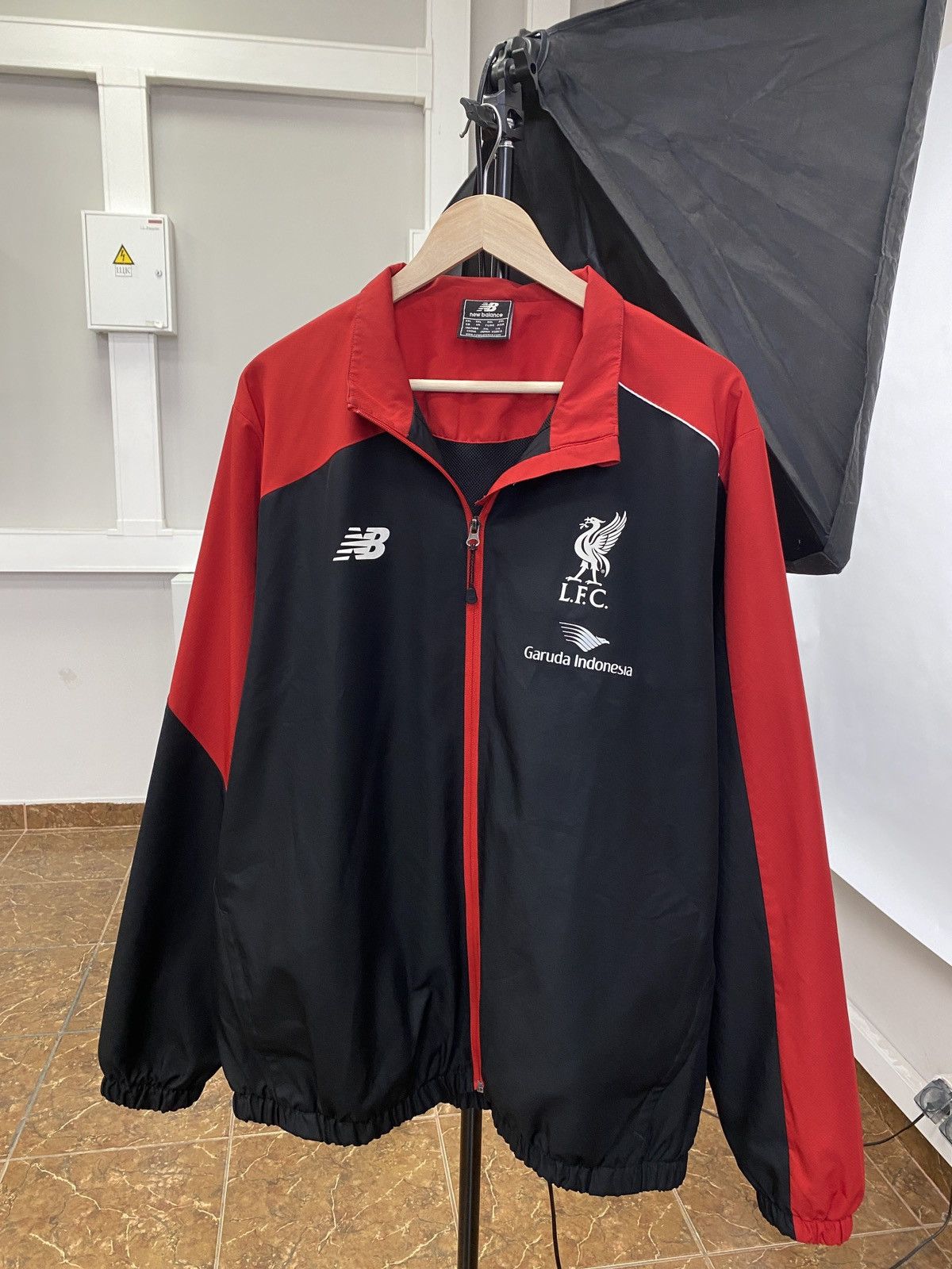 Liverpool New Balance Soccer Jersey Liverpool New Balance Zip Hoodie Soccer Jersey Rare Retro Grailed