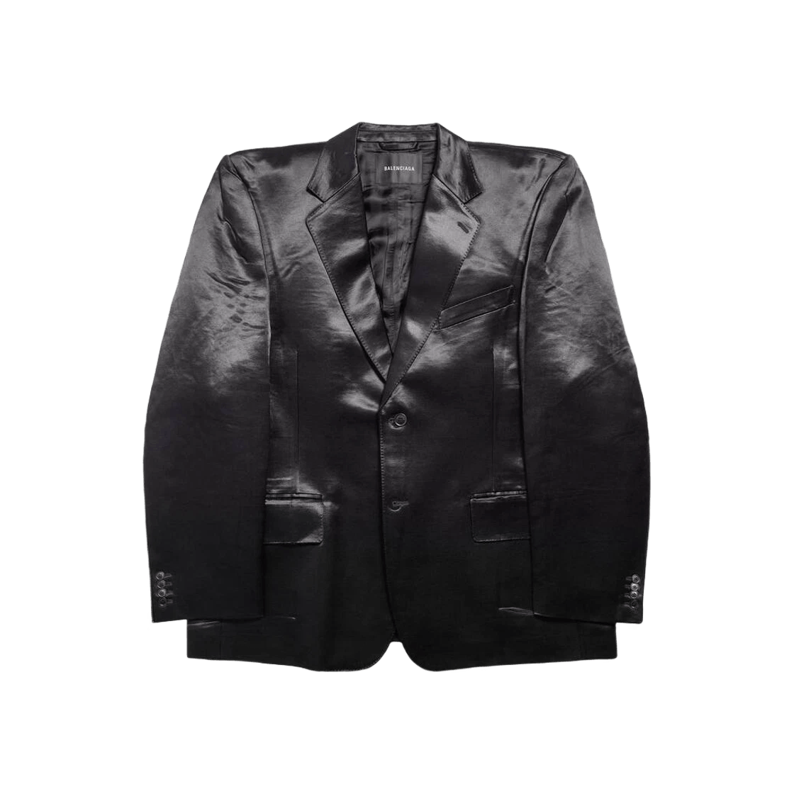 Balenciaga o1bcso1str0125 Boxy Jacket in Black Size US S / EU 44-46 / 1 - 1 Thumbnail