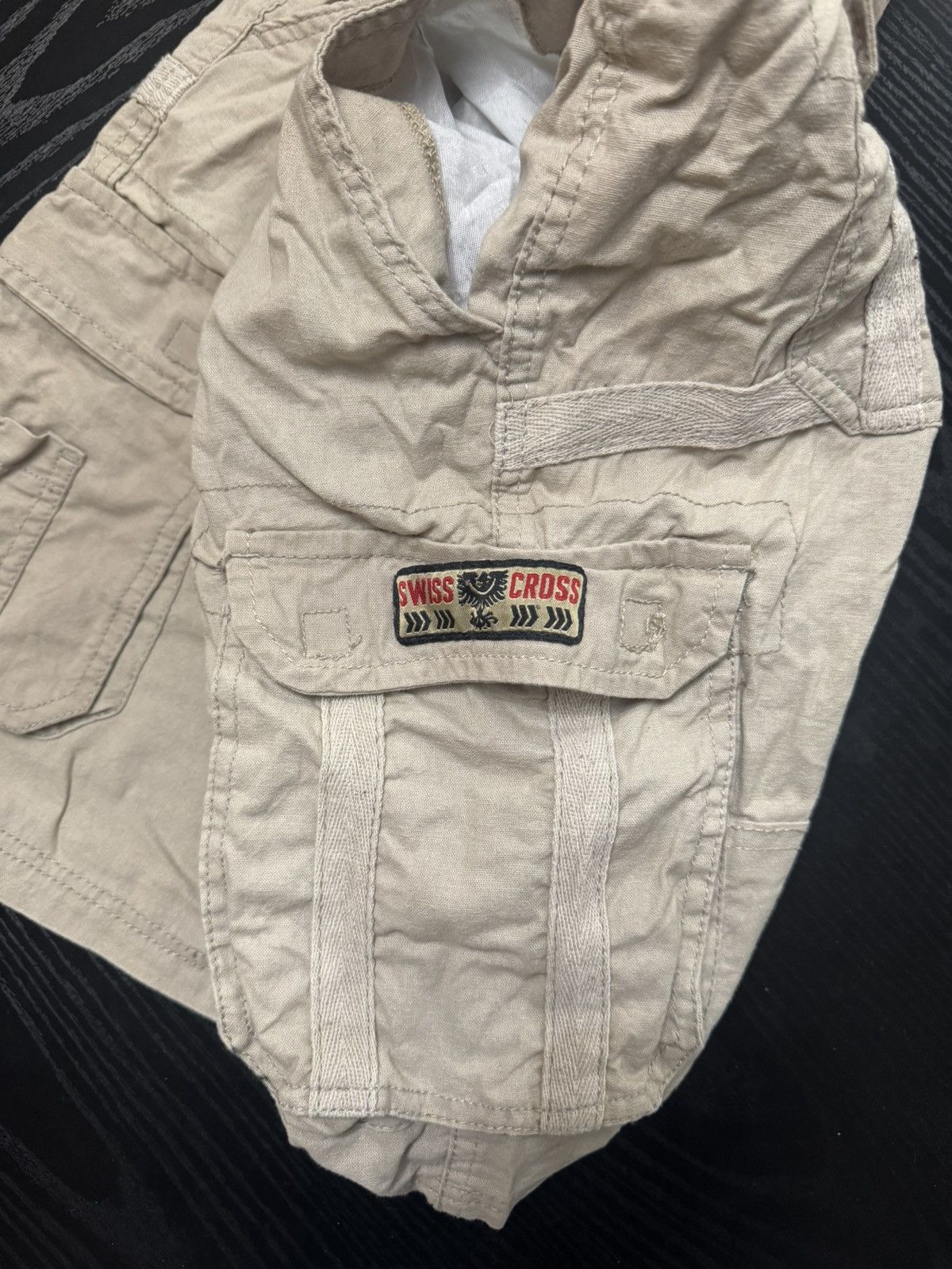 Vintage Swiss Cross Cargo Shorts Size US 32 / EU 48 - 2 Thumbnail